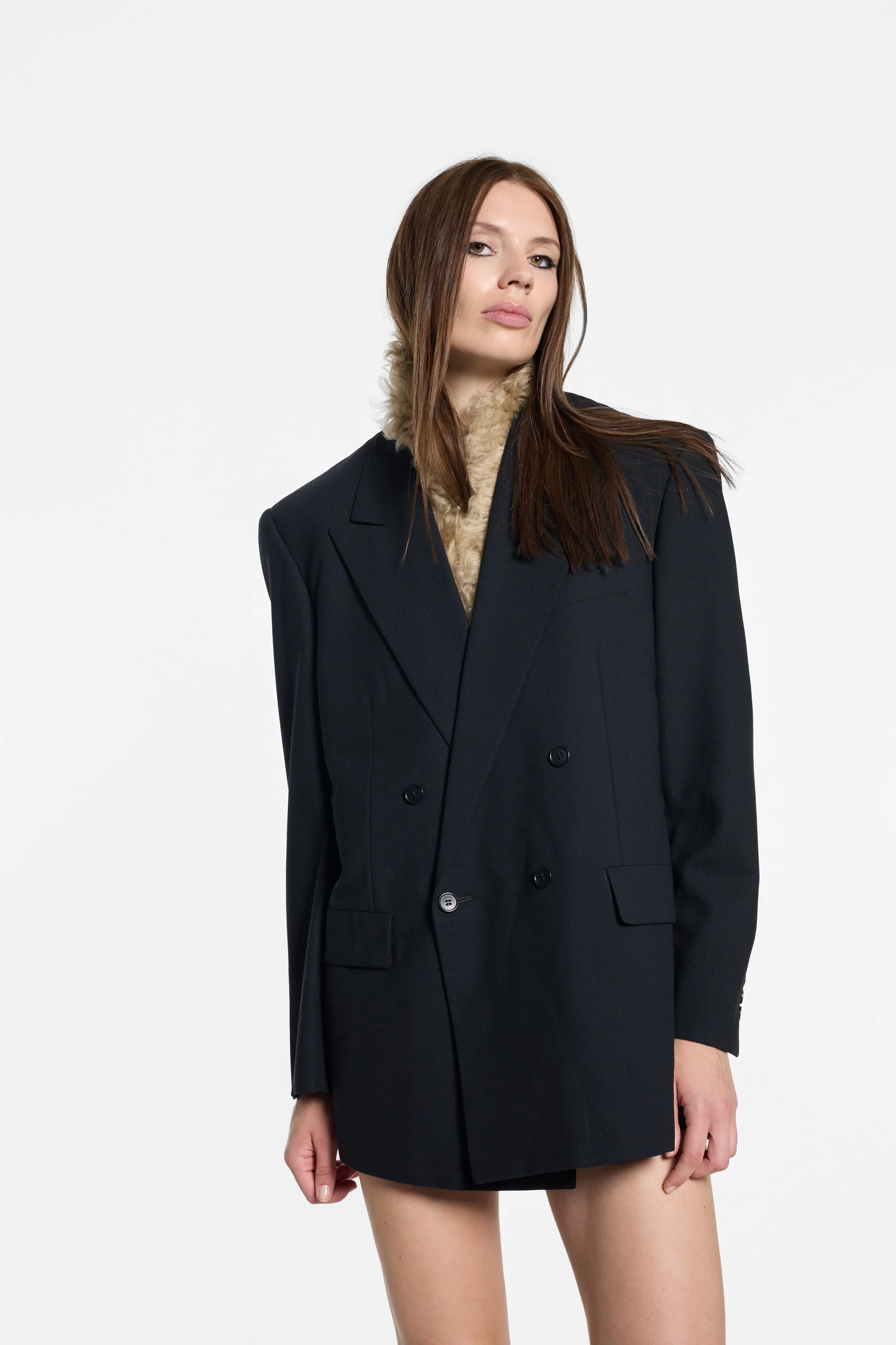 Yohji Yamamoto D’urban A.A.R wool tailoring styled on model