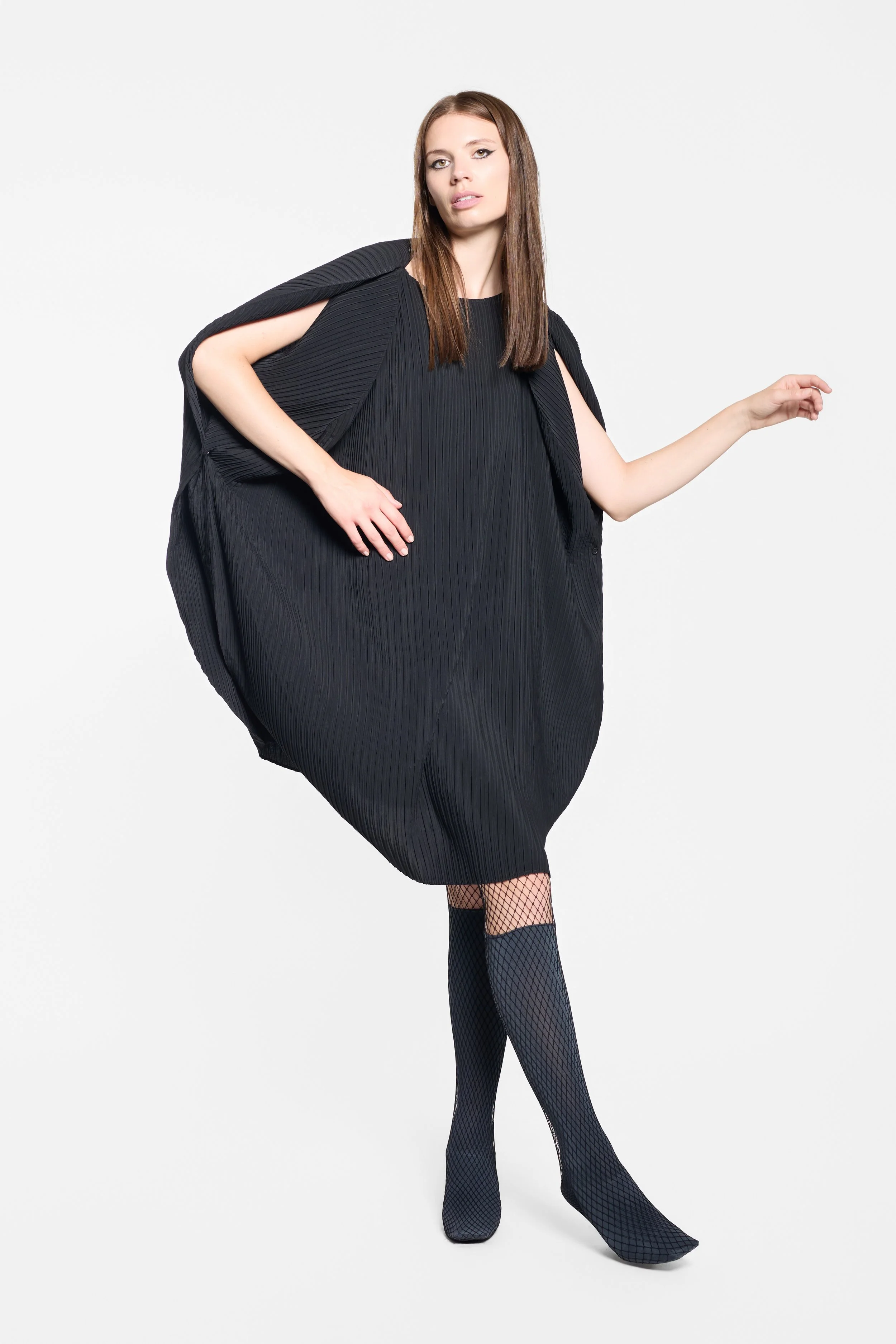 Sculptural volume of the Issey Miyake cocoon dress