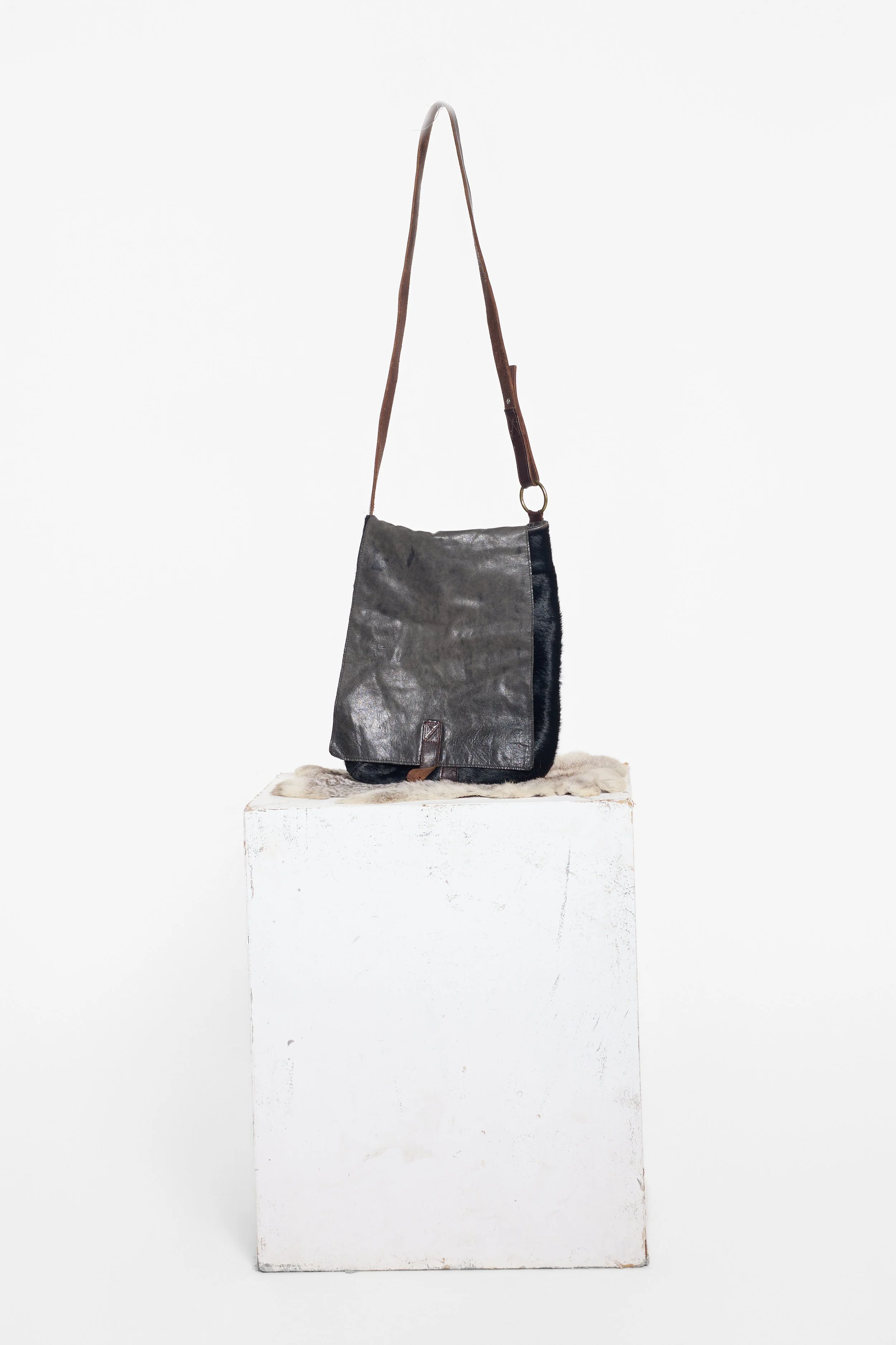 AllSaints Ponyhair Messenger Bag