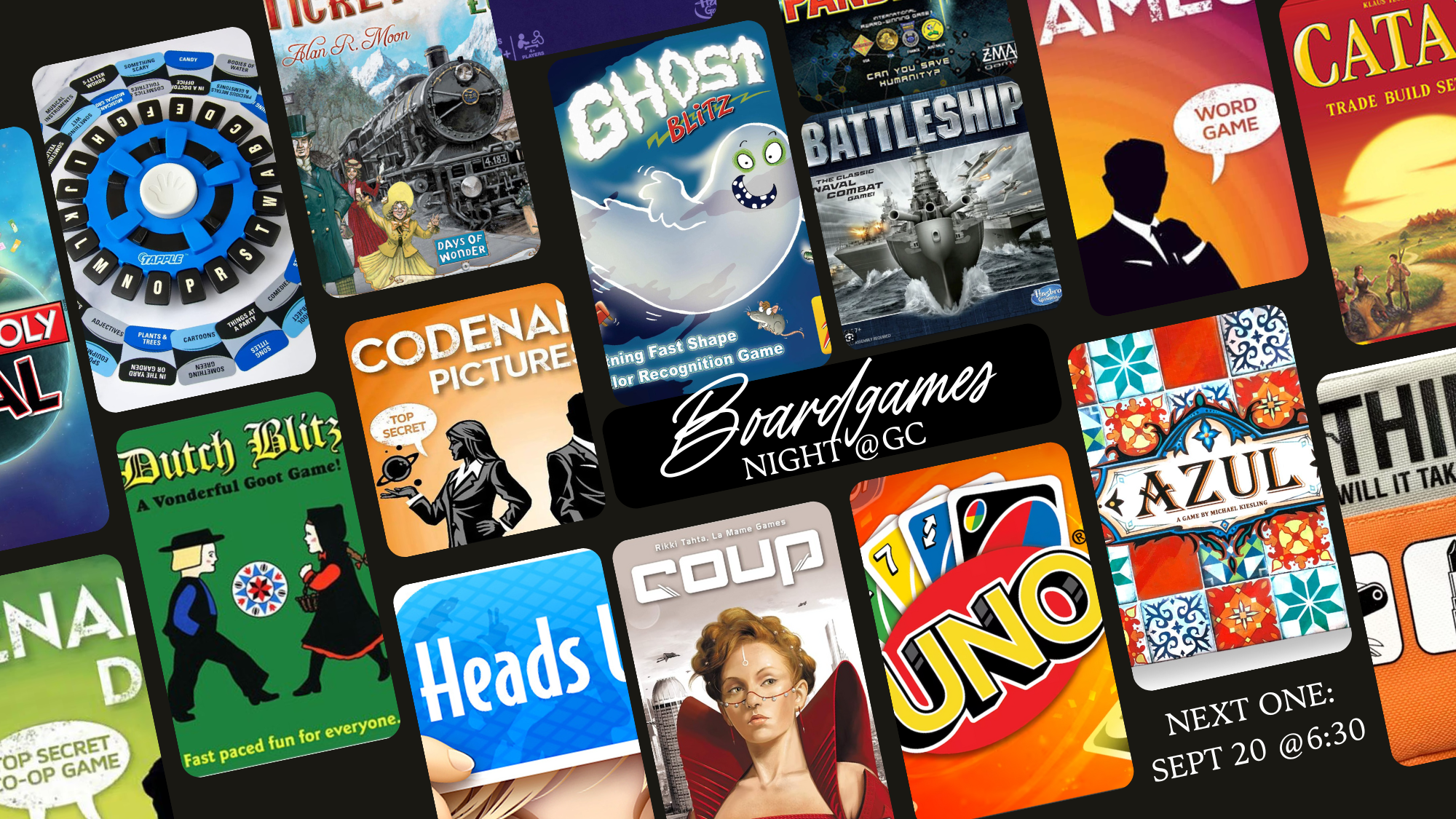 Games Night at GC | Sept 20th