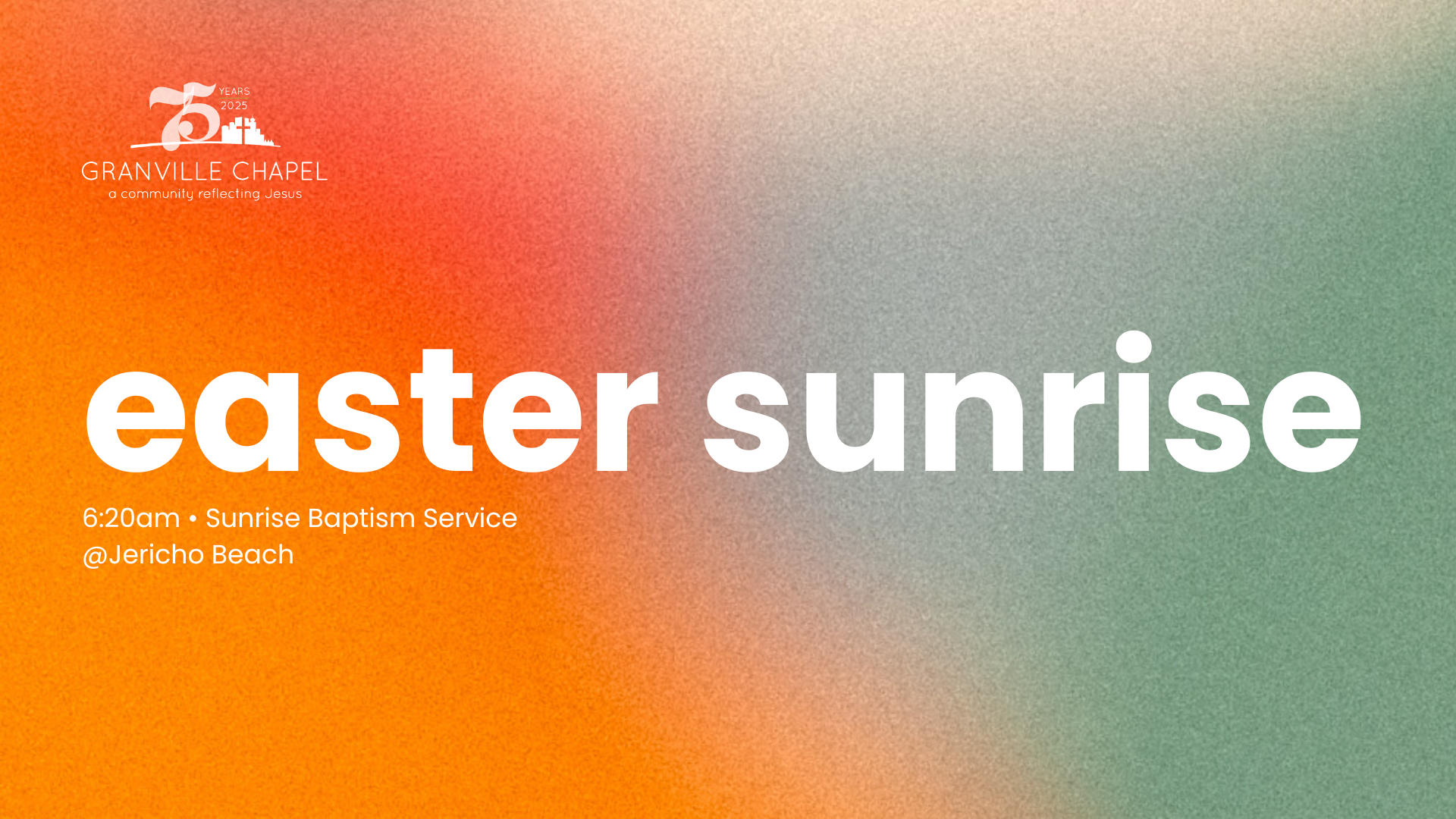 Easter Sunrise Baptisms