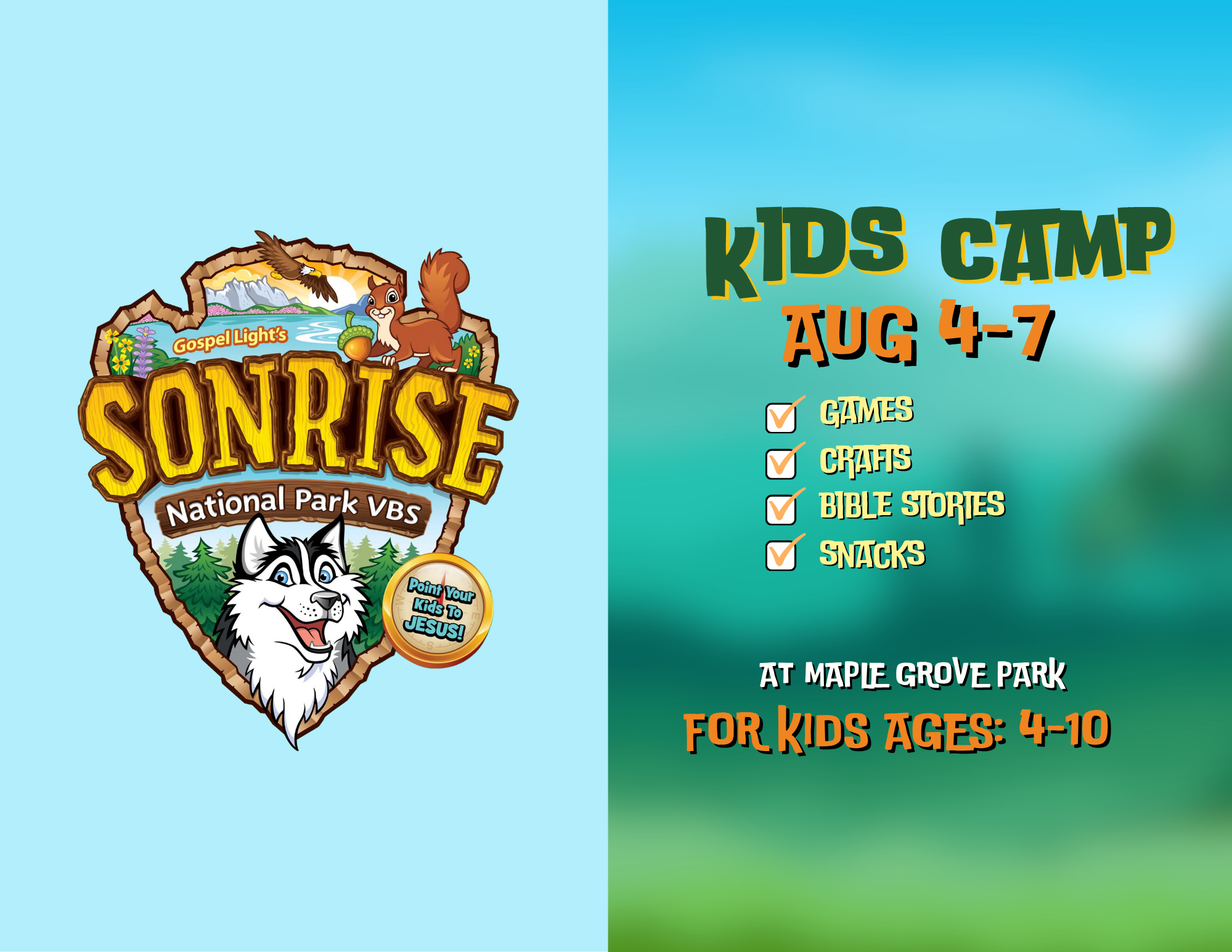 SonRise National Park - Kids Camp