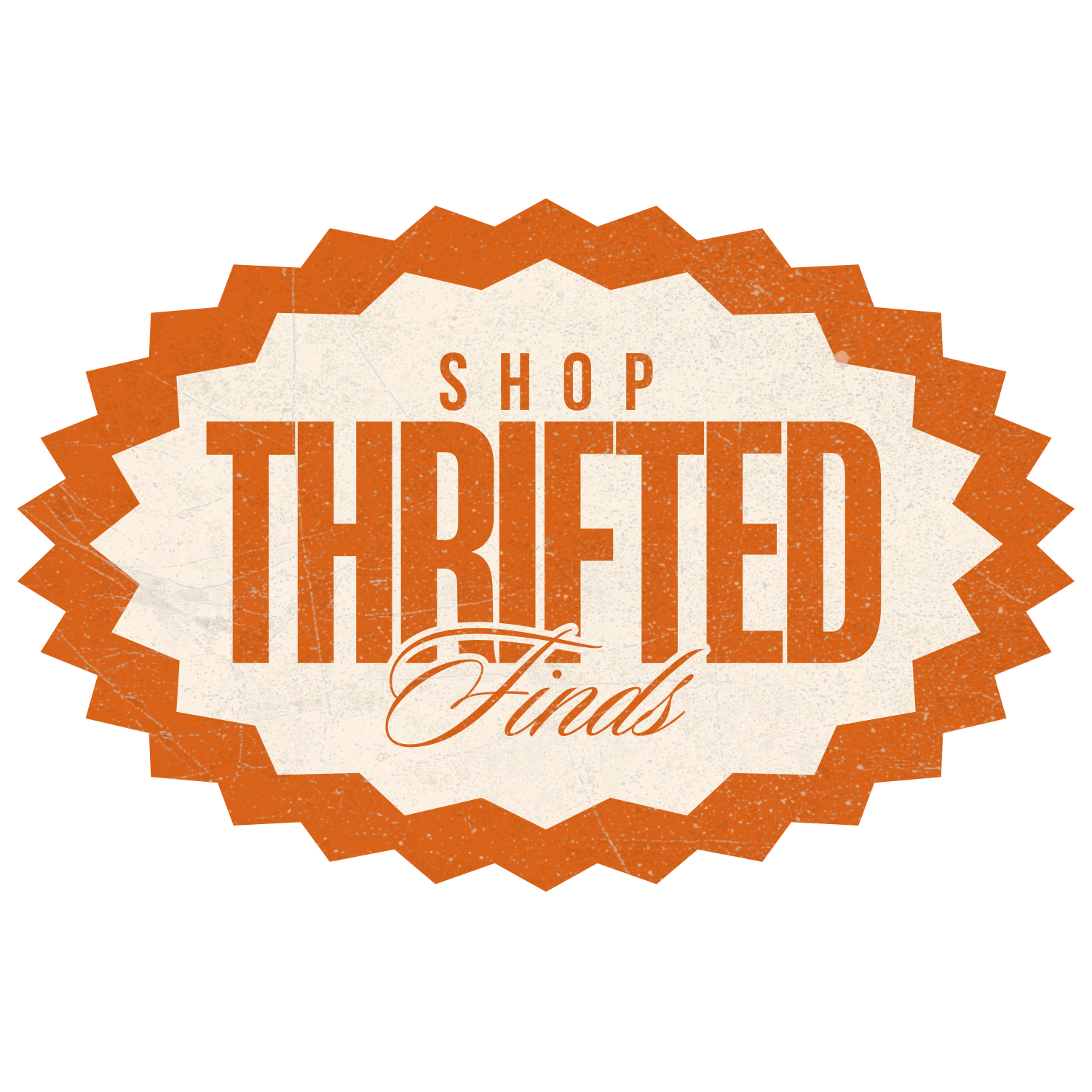 Button linking to the Thrifted Finds shop page