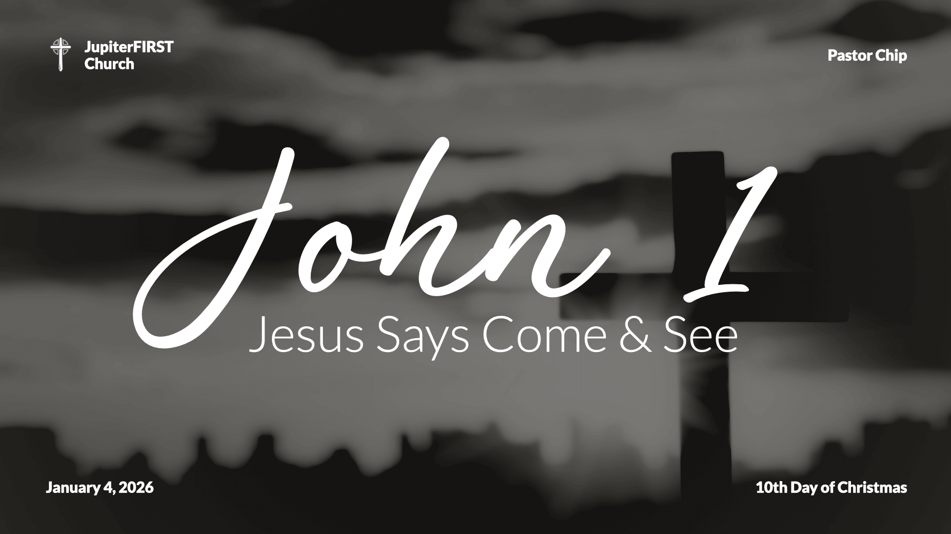 Jan 04: Jesus Says Come & See | John 1