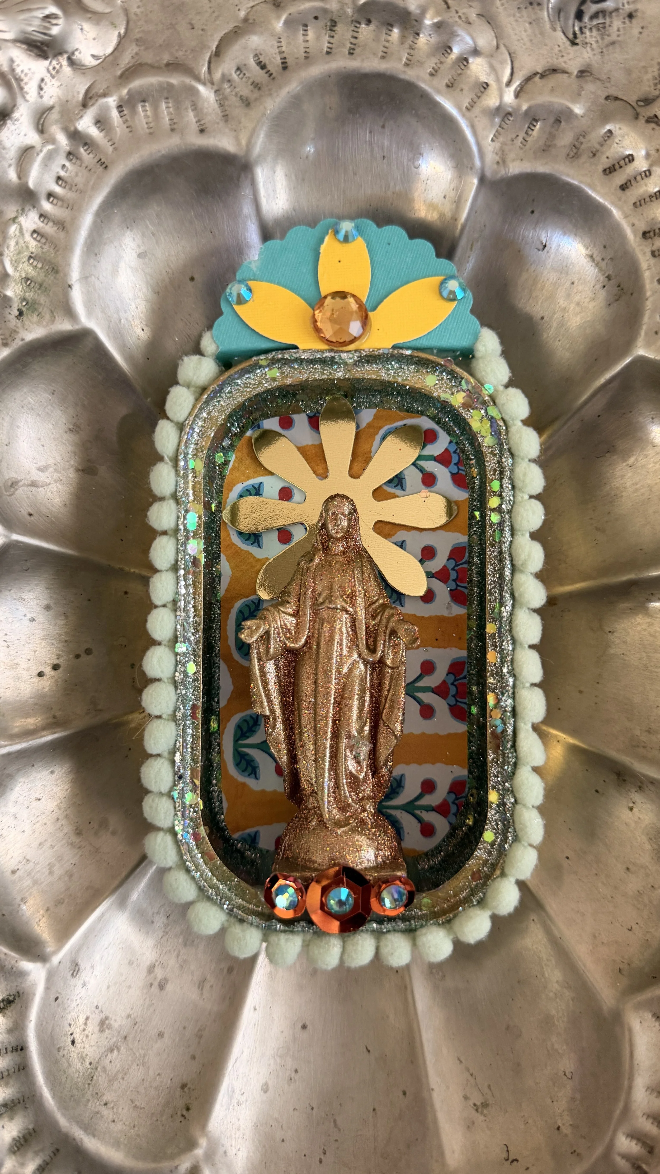 Mother Mary Sardine Can Altar - Mint No. 20