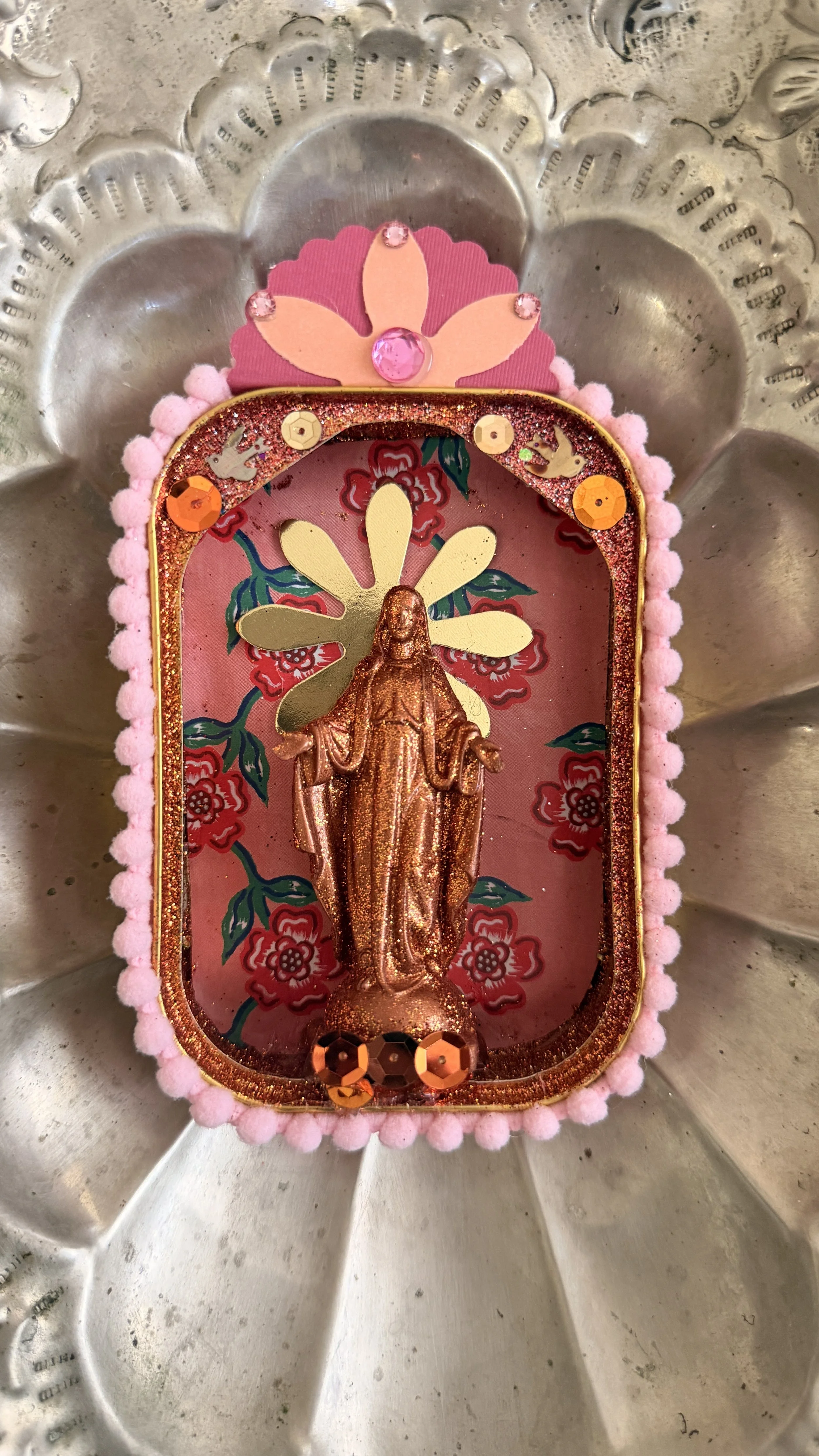 Mother Mary Sardine Can Altar - Pink No. 21
