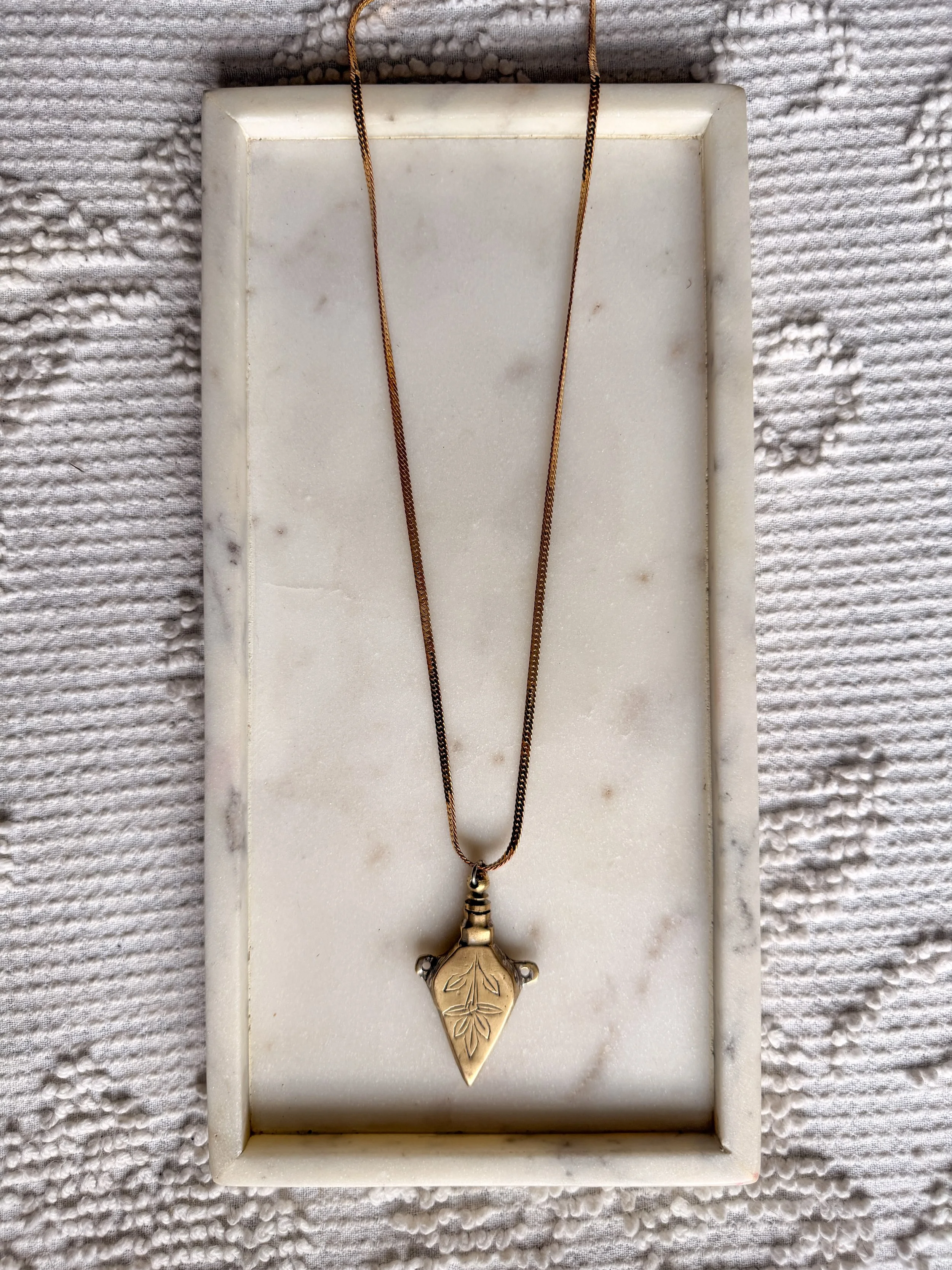 Henbane Brass Etched Amulet