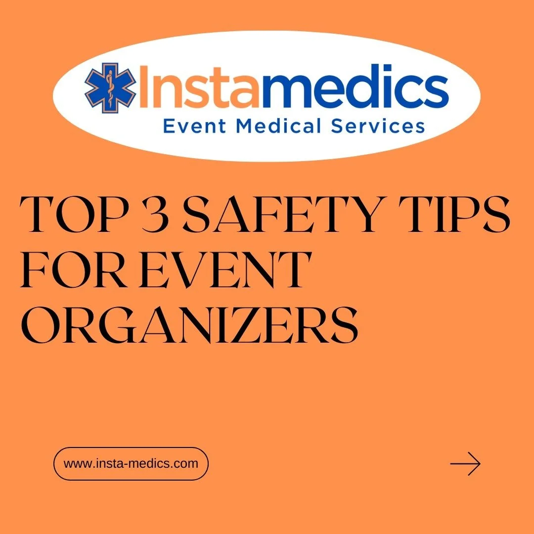 Here are the Top 3 Safety Tips every event organizer needs to know:

1️⃣ Have On-Site Medical Support: Licensed EMTs and paramedics can make all the difference in emergencies.
2️⃣ Plan for Emergencies: A clear safety plan with evacuation routes and m
