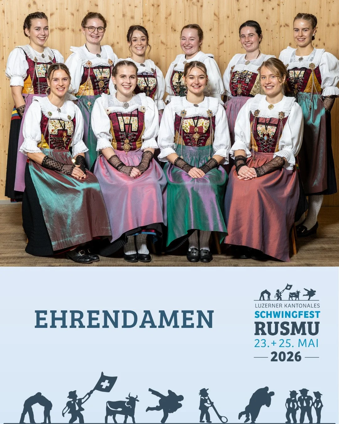 Mit grossem Stolz pr&auml;sentieren wir euch die diesj&auml;hrigen Ehrendamen des Luzerner Kantonalen Schwingfests 2026 in Rusmu🤍🌿

Die Vorfreude ist riesig &ndash; auch unsere Ehrendamen k&ouml;nnen es kaum erwarten, dieses besondere Grossereignis