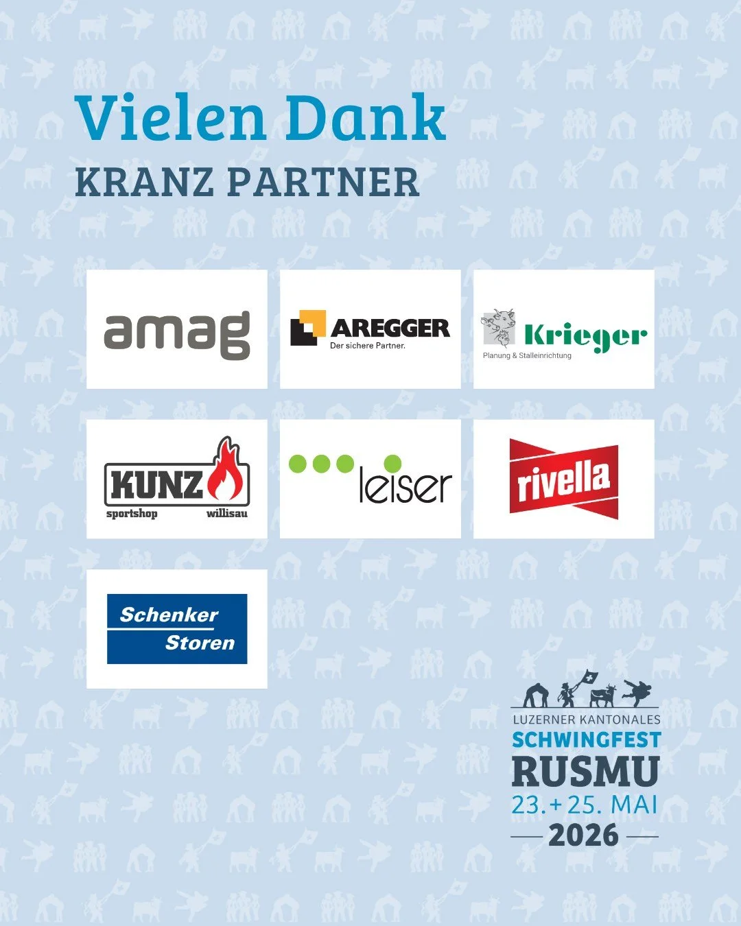 Die Vorbereitungen laufen bereits. Ohne unsere Sponsoren w&auml;re das alles nicht m&ouml;glich. Ein grosses DANKE an unsere Kranz-Partner f&uuml;r die grosse Unterst&uuml;tzung! 

@amag.group  @aregger.bauunternehmung @krieger_ag  @kunzsport @leiser