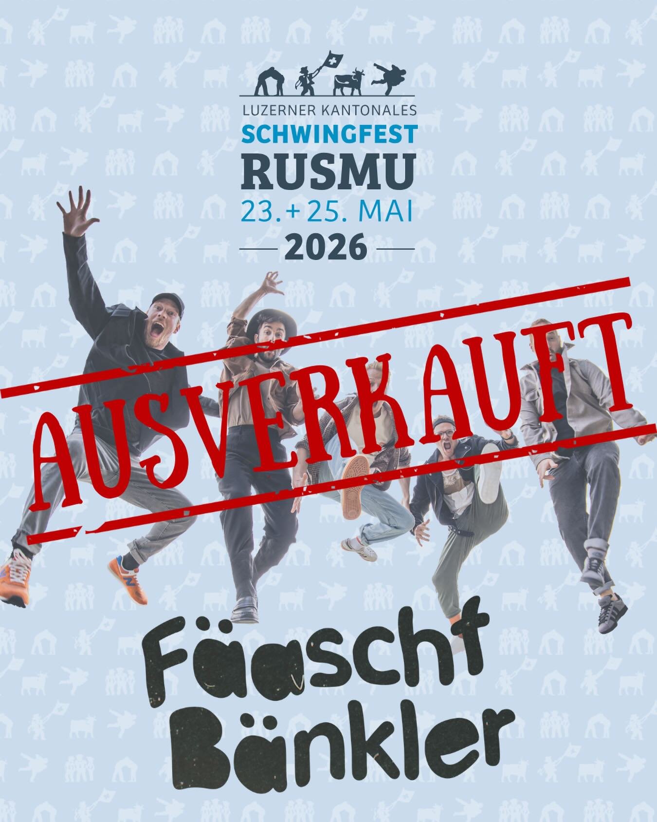 Das Konzert der F&auml;aschtb&auml;nkler im grossen Festzelt ist bereits ausverkauft! 🎶 @faeaschtbaenkler 
F&uuml;r das restliche Festgel&auml;nde ist der Eintritt jedoch gratis 🙌
Falls du also kein Ticket mehr ergattern konntest, komm trotzdem vor
