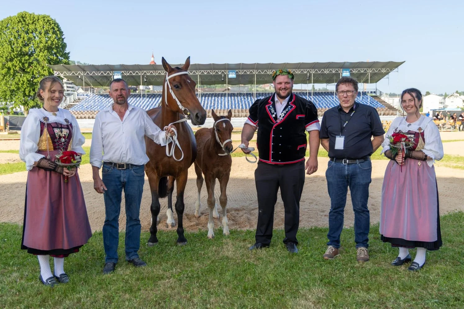 Sven Schurtenberger mit seinem Lebendpreis Elvaro vom Meierhof