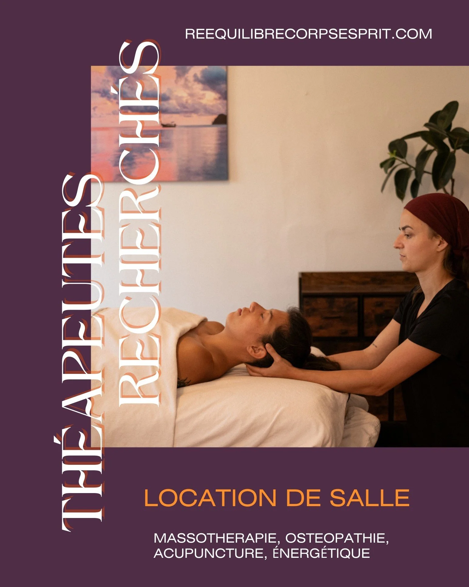 ✨ Th&eacute;rapeutes et professionnels holistiques, d&eacute;couvrez l'espace qui &eacute;l&egrave;vera votre pratique ! ✨

Nous offrons la location d'une salle th&eacute;rapeutique dans le Mile-End. Un lieu unique pens&eacute; pour les professionnel