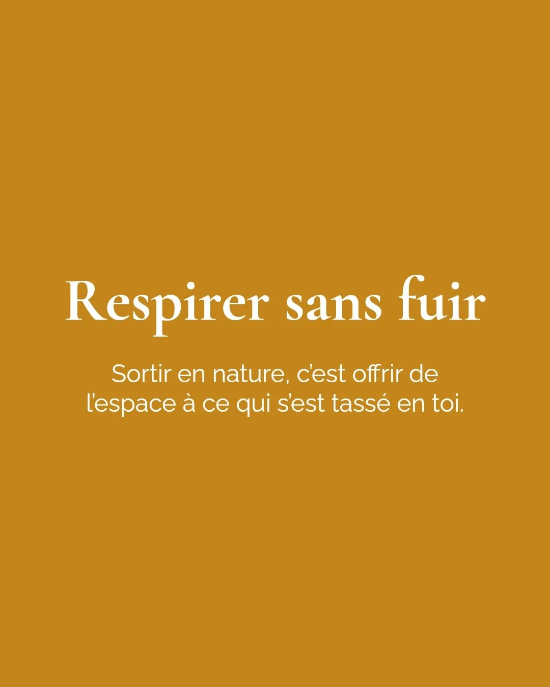 T'as d&eacute;j&agrave; senti ce poids en toi ?

Sortir en nature, c&rsquo;est pas fuir la ville. C&rsquo;est redonner de l&rsquo;air &agrave; ce qui s&rsquo;est tass&eacute; en toi. Ce moment o&ugrave; tu retrouves enfin de l&rsquo;espace, loin du b
