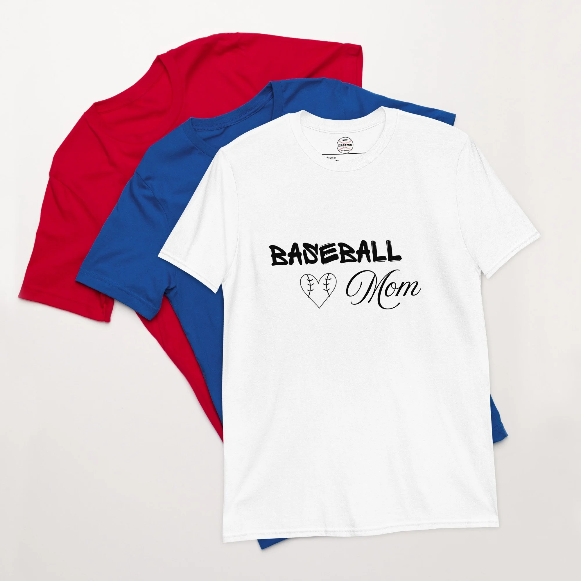 The "Baseball Mom" Heart Tee