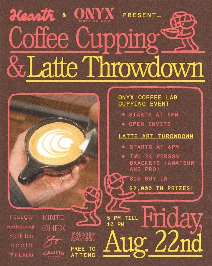 CALLING ALL LA &amp; VENTURA COFFEE LOVERS &mdash; THIS ONE&rsquo;S FOR YOU!

Exactly one month from today, the crew from @onyxcoffeelab will be flying in to take over our shop for a one-day-only Cupping Event and Latte Art Throw Down!

We&rsquo;re t