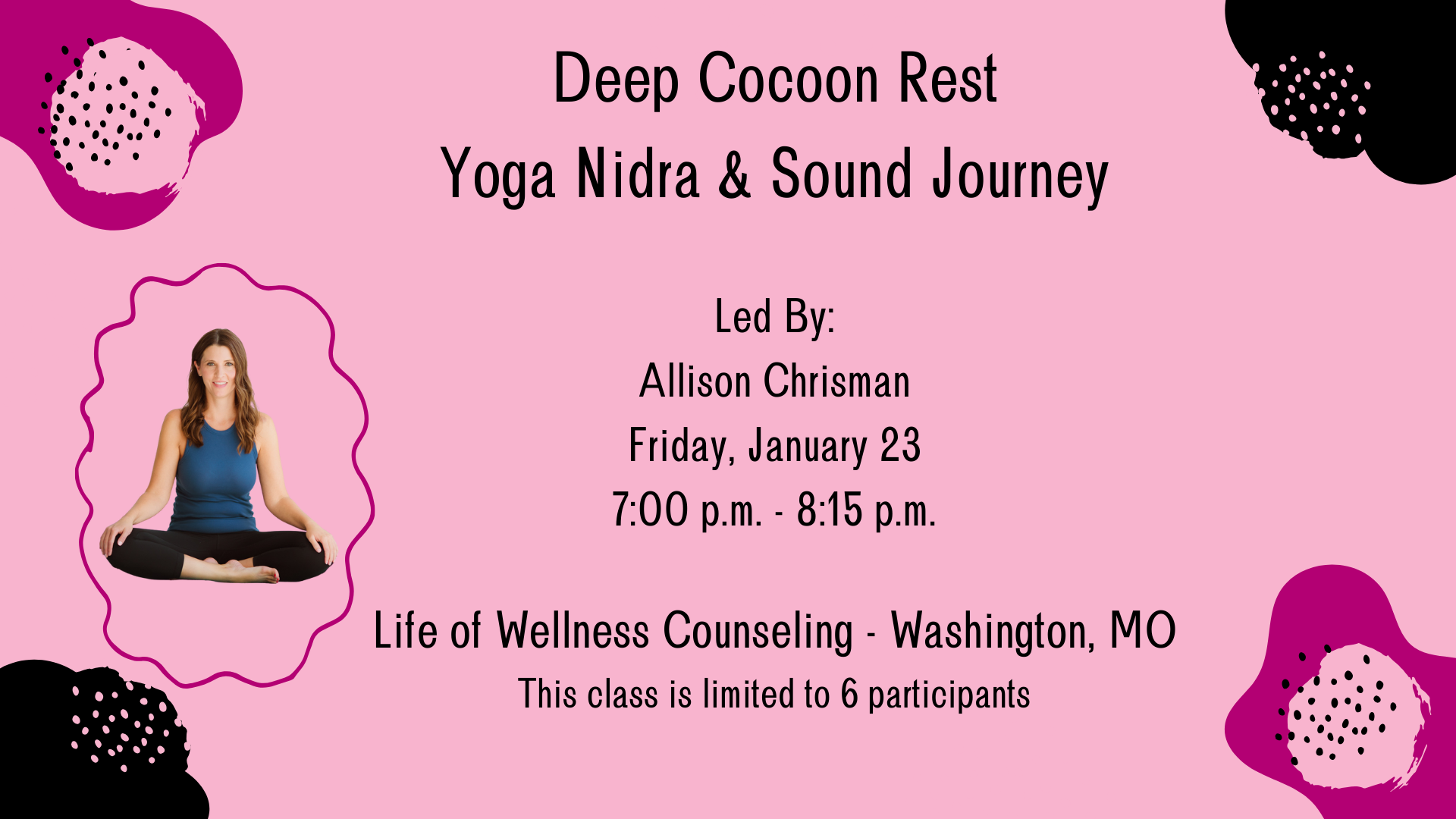 Deep Cocoon Rest:               Yoga Nidra &amp; Sound Journey