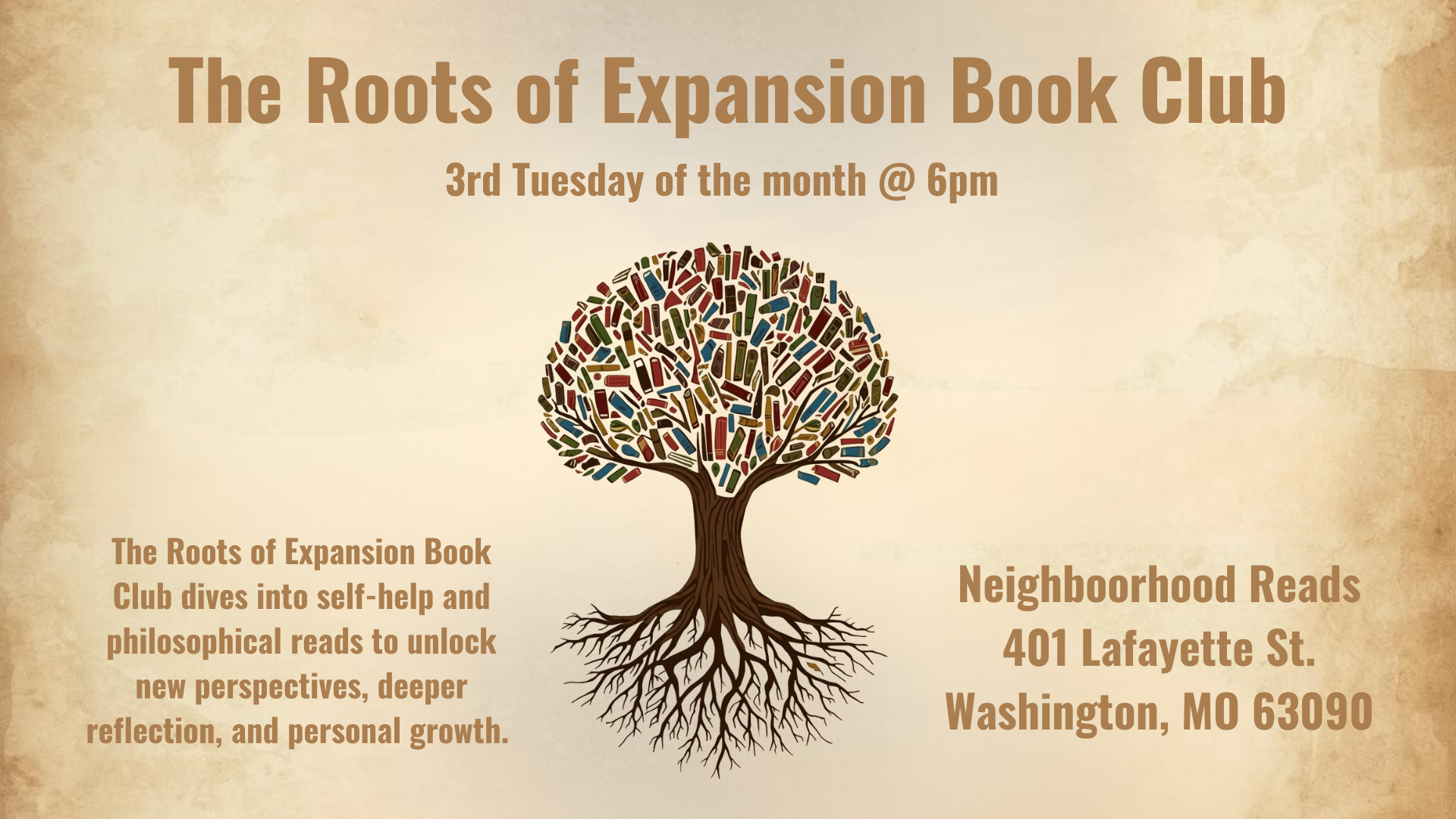 The Roots of Expansion  Book Club