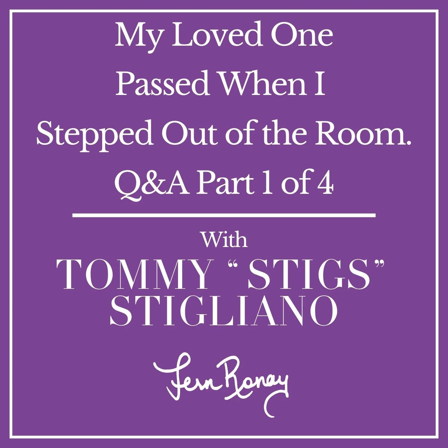 My Loved One Passed When I Stepped Out of the Room
