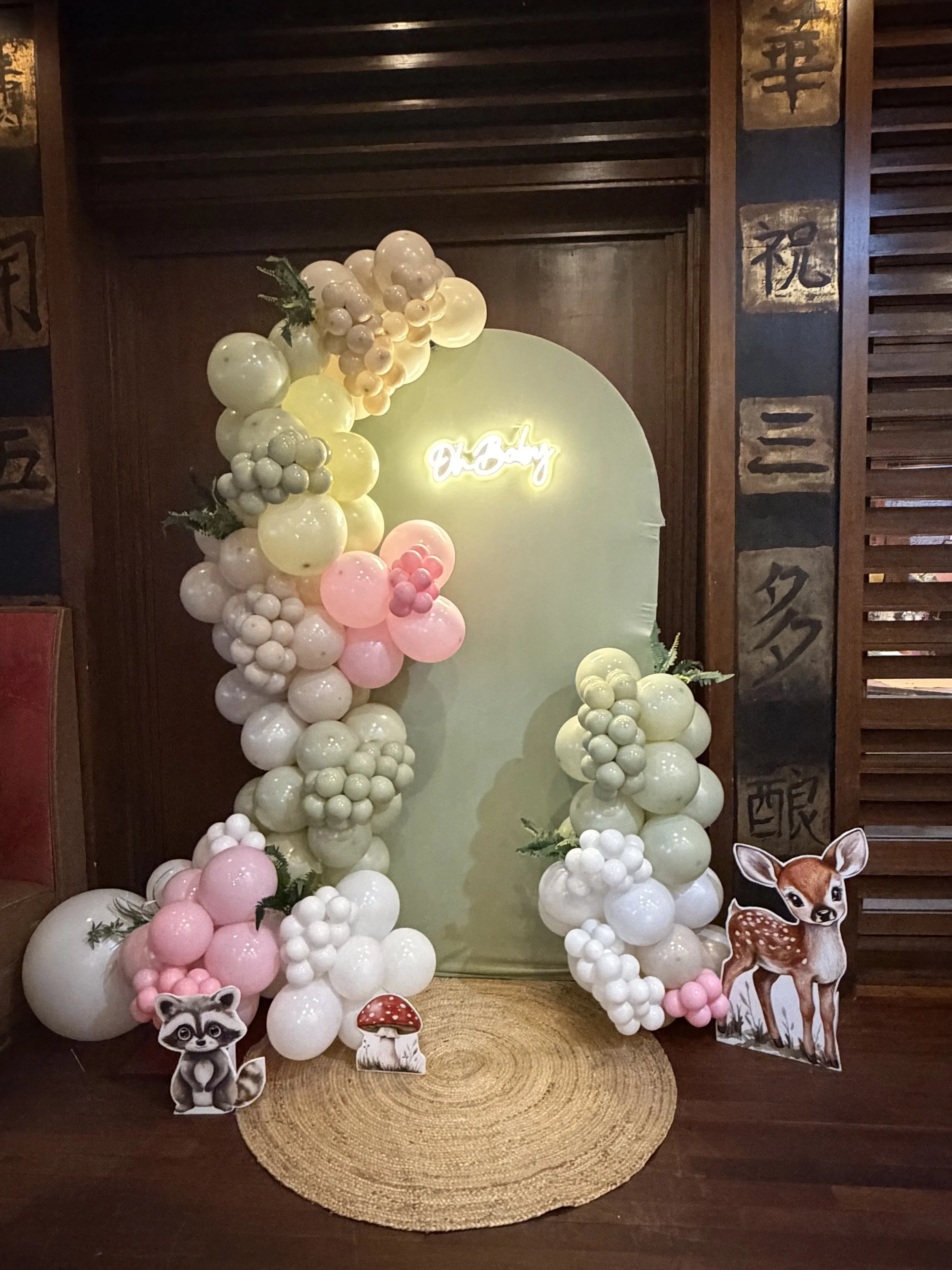 Woodland theme baby shower