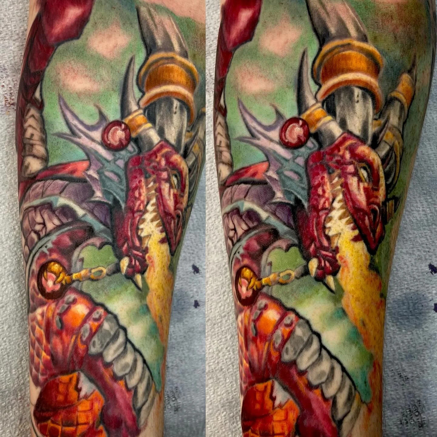 Put in a little work on this World of Warcraft Tattoo after  a year plus break.
#graditudetattoosupplyllc #ttsbodybalm #worldofwarcraft #worldofwarcrafttattoo #byjim #fiveoneseventattoojeannette #15644
Thanks for looking