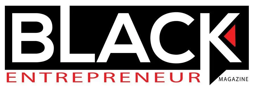 Black Entrepreneur Magazine logo with bold black and red text.