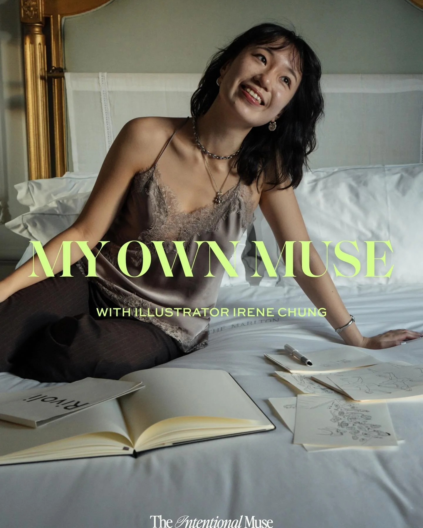 MY OWN MUSE: Irene Chung 🗞️🖤

Irene lives, plays, and illustrates away in New York, but she&rsquo;s a woman of the world who enjoys traveling often&mdash;places like Paris and her hometown of Taipei are favorites&mdash;and creating based on her exp