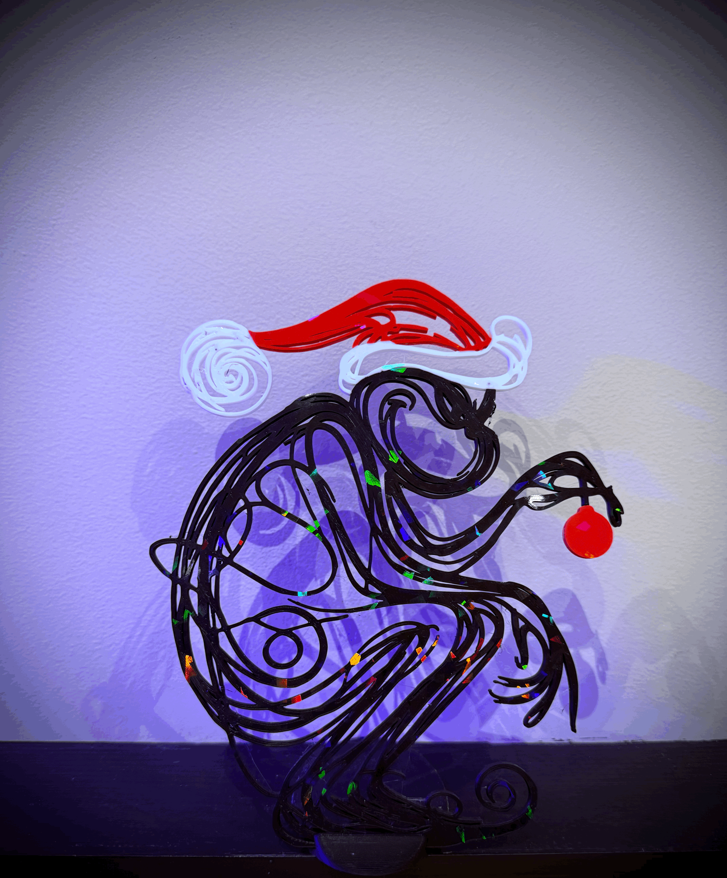 Crouching Grinch Silhouette