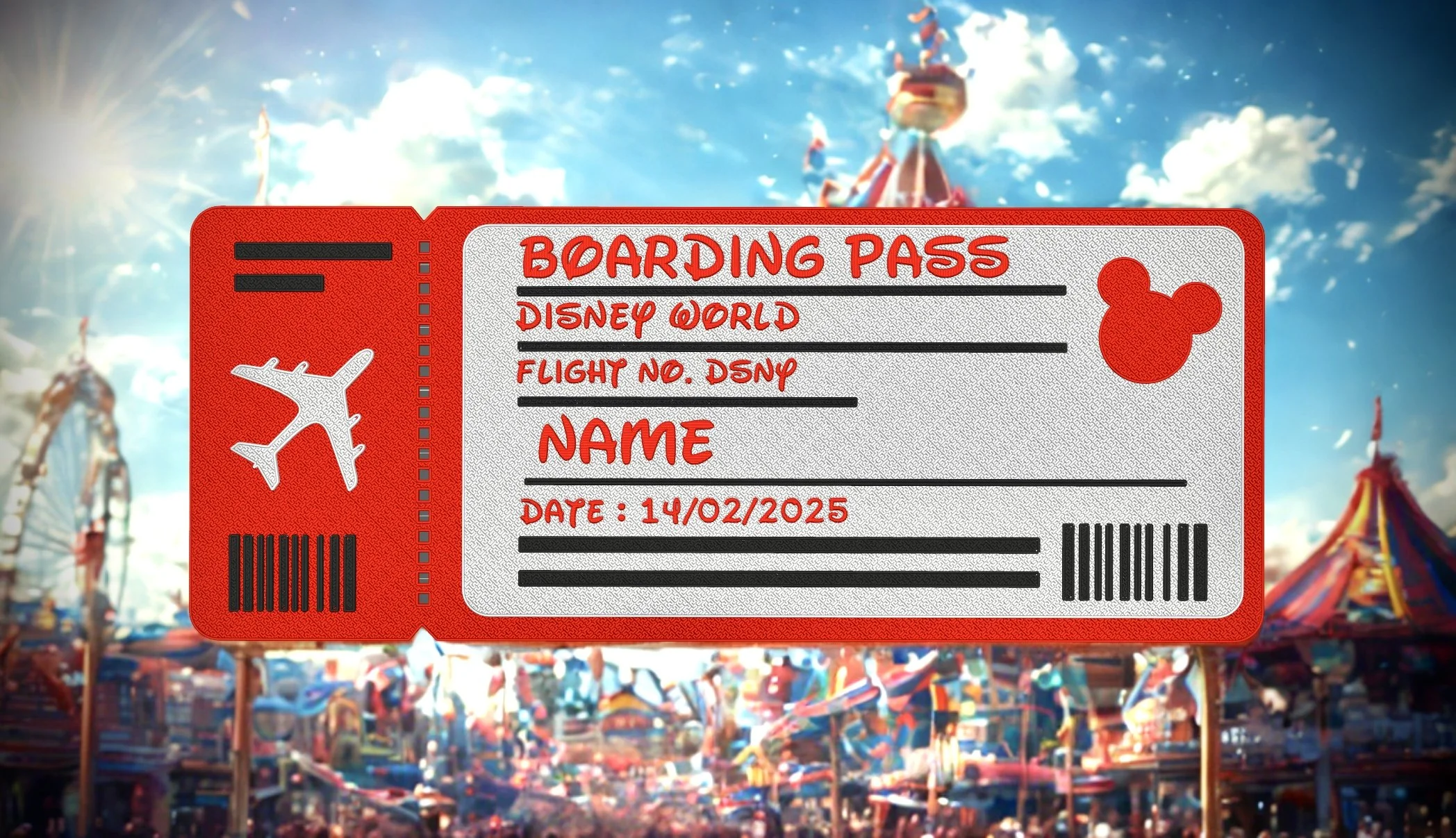 Personalised Boarding Pass