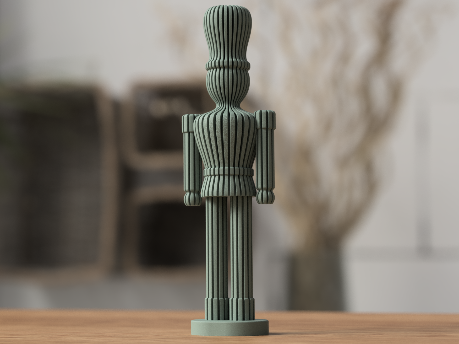 Modern Nutcracker Sculpture