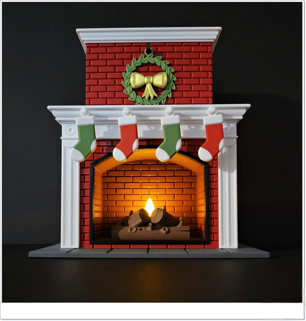 Personalised Festive Fireplace