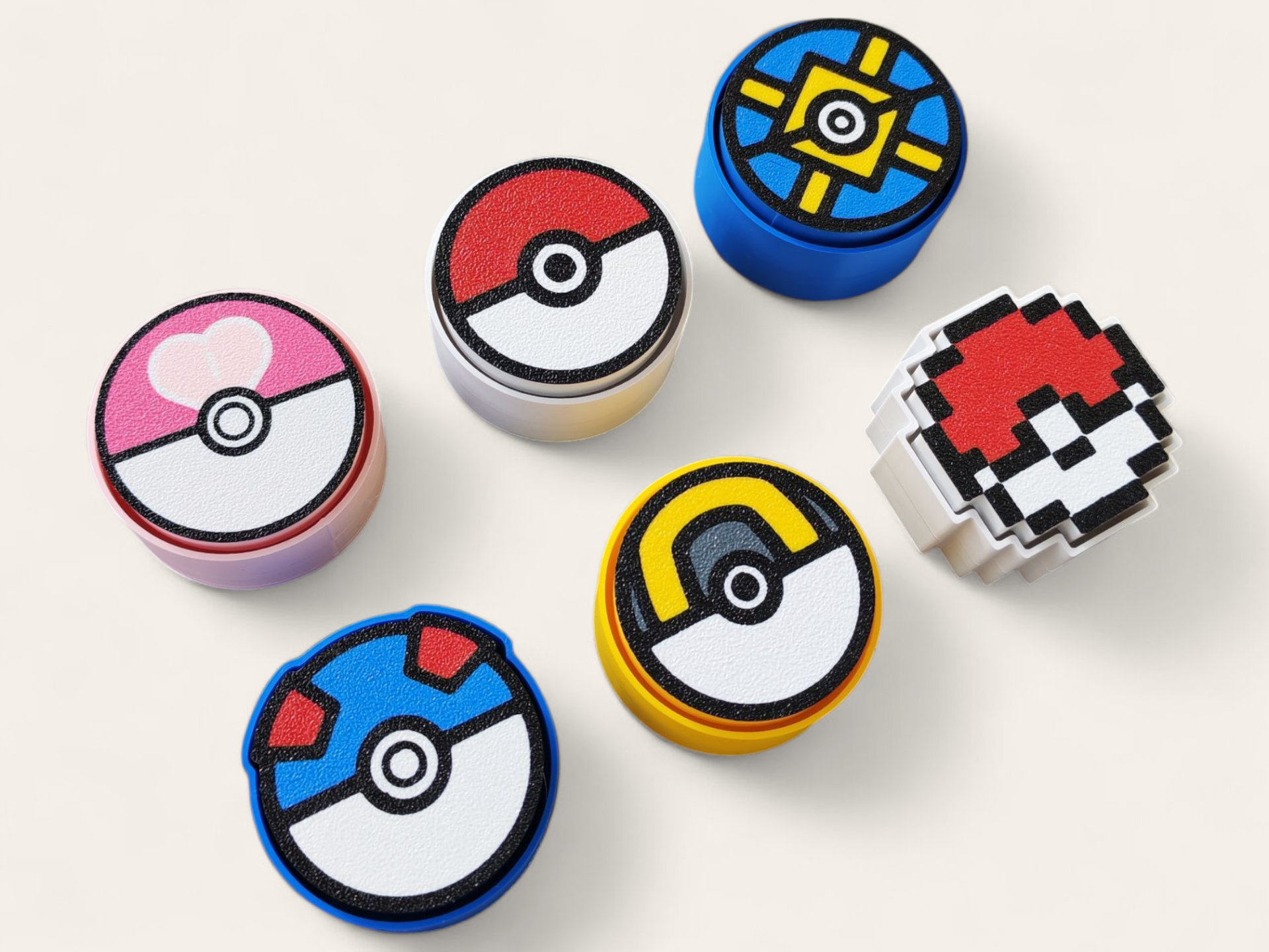 Pokeball Style Fidget Clickers