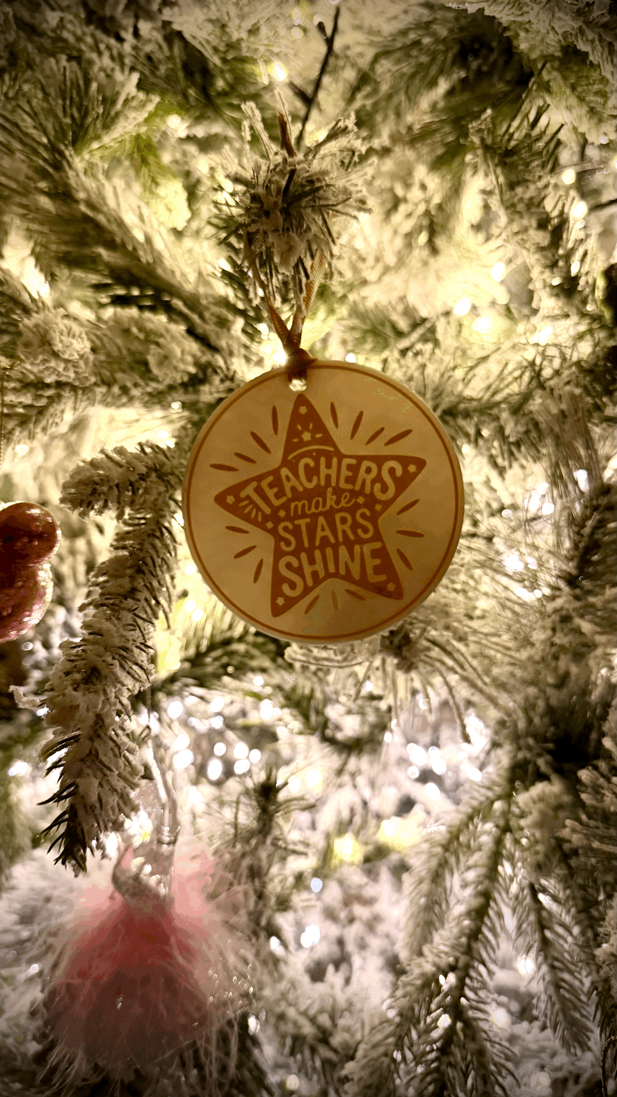 Teachers Make Stars Shine – Christmas Bauble