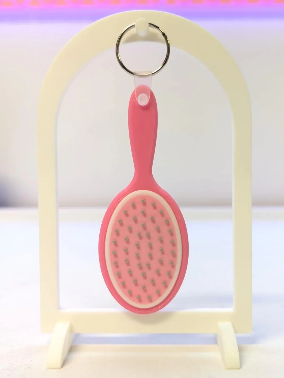 Hairbrush NFC Keyring