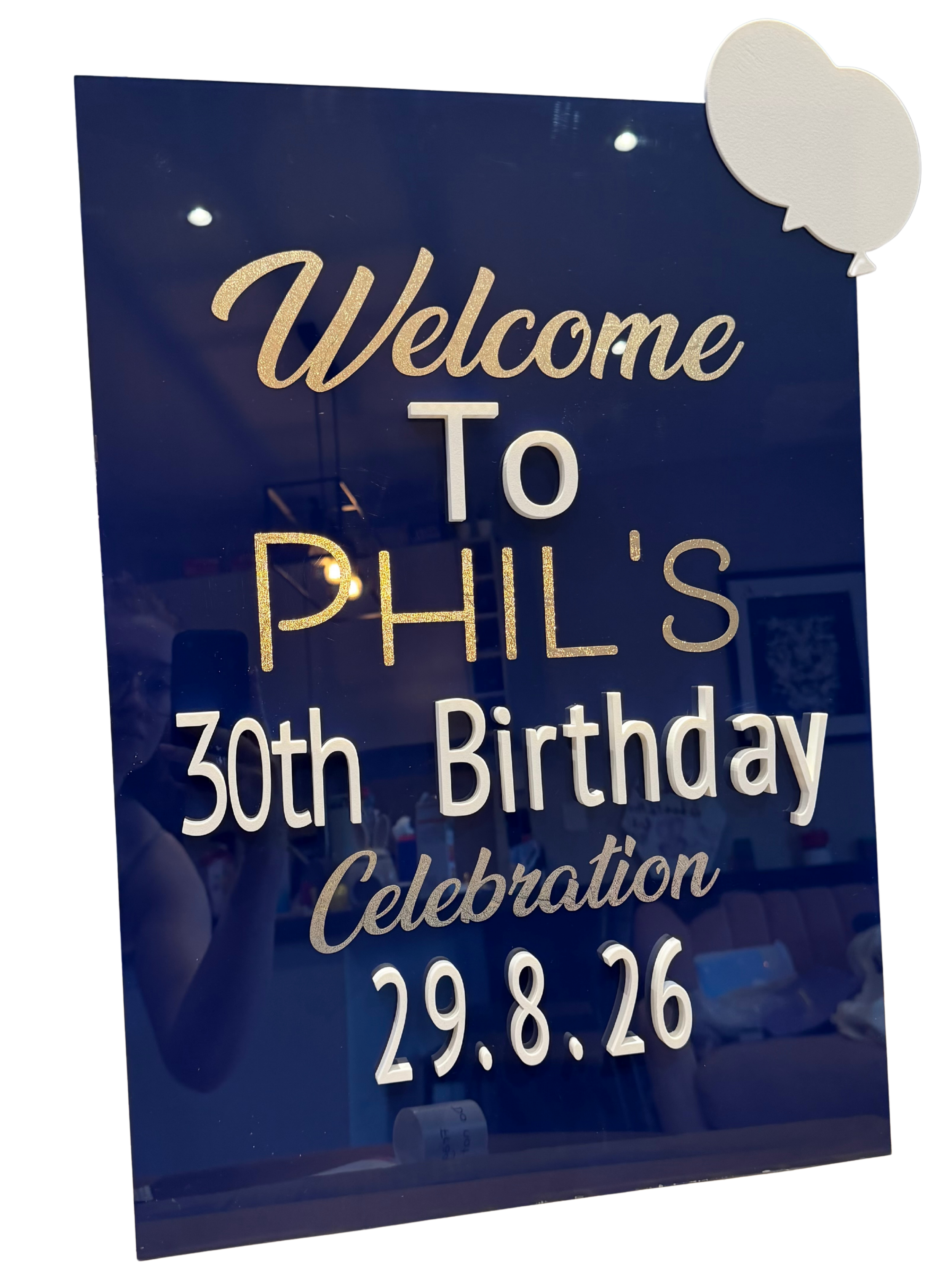 A2 Celebration sign 3D elements