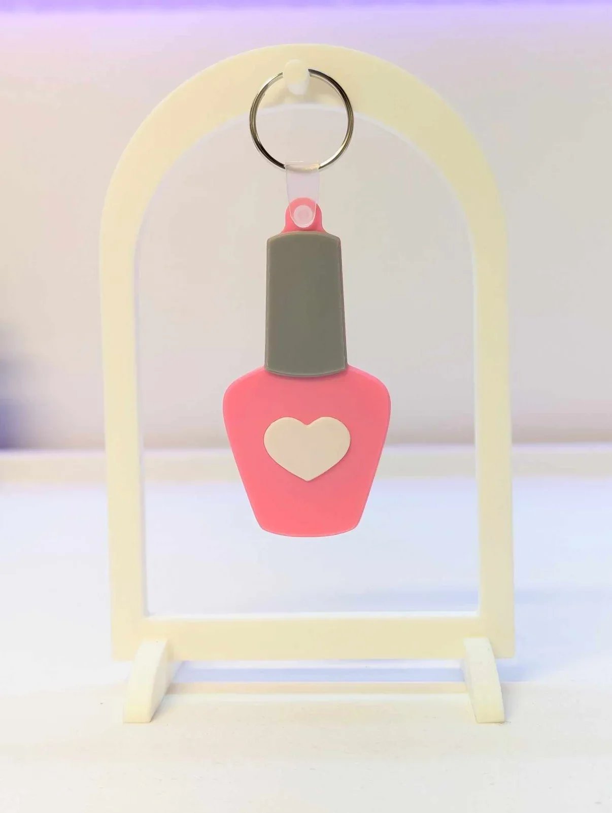 Nail Polish Bottle NFC Keyring