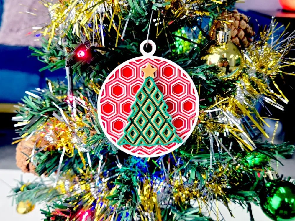 Geometric Christmas Tree Bauble