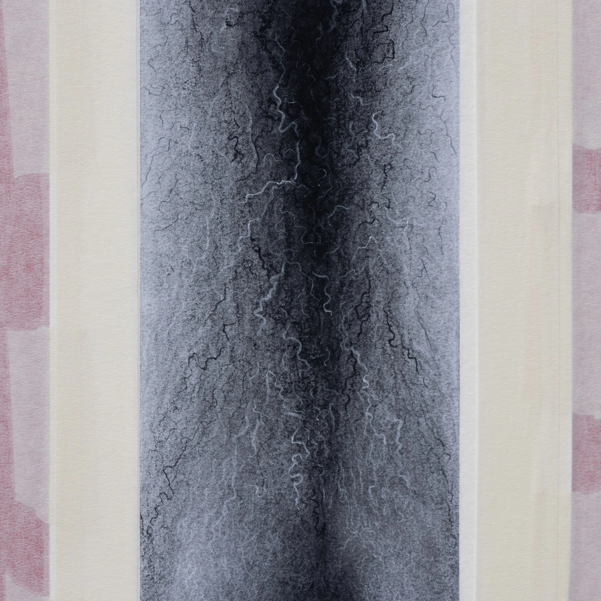 "Study of Him" (2026, charcoal on paper)