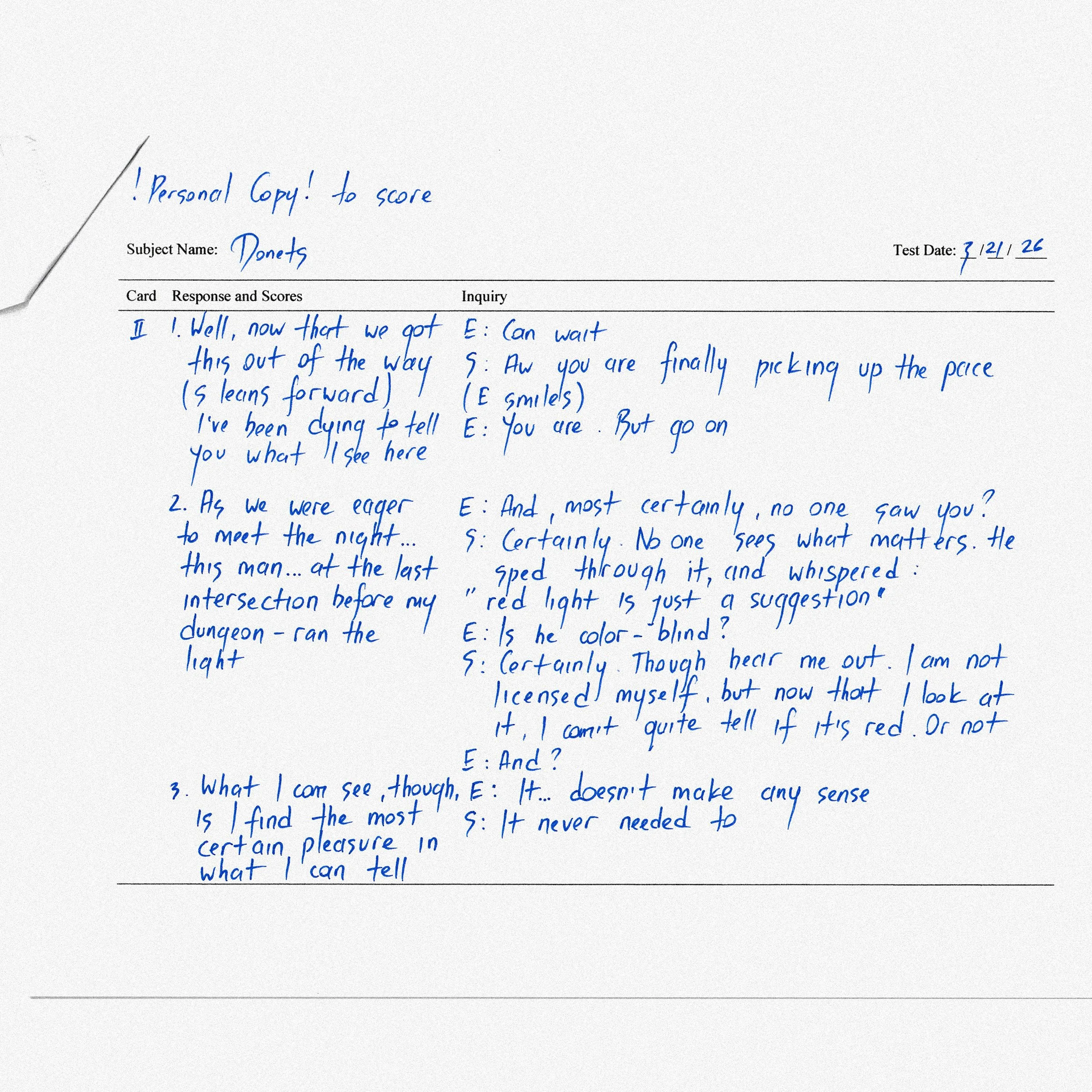 "card II: red light is just a suggestion" (2026, acrylic on cavas)