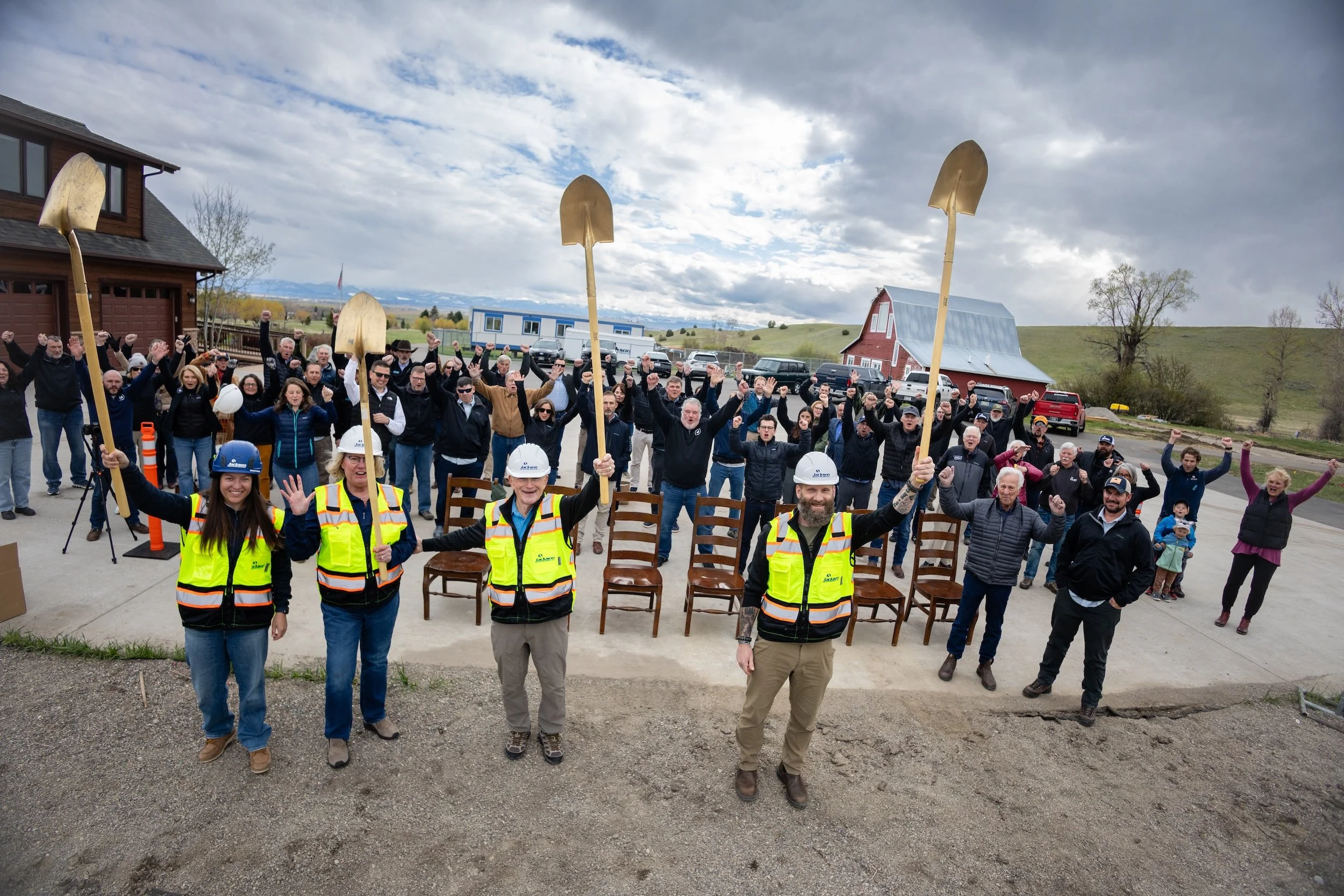 warriors and quiet waters groundbreaking on new guesthouse.