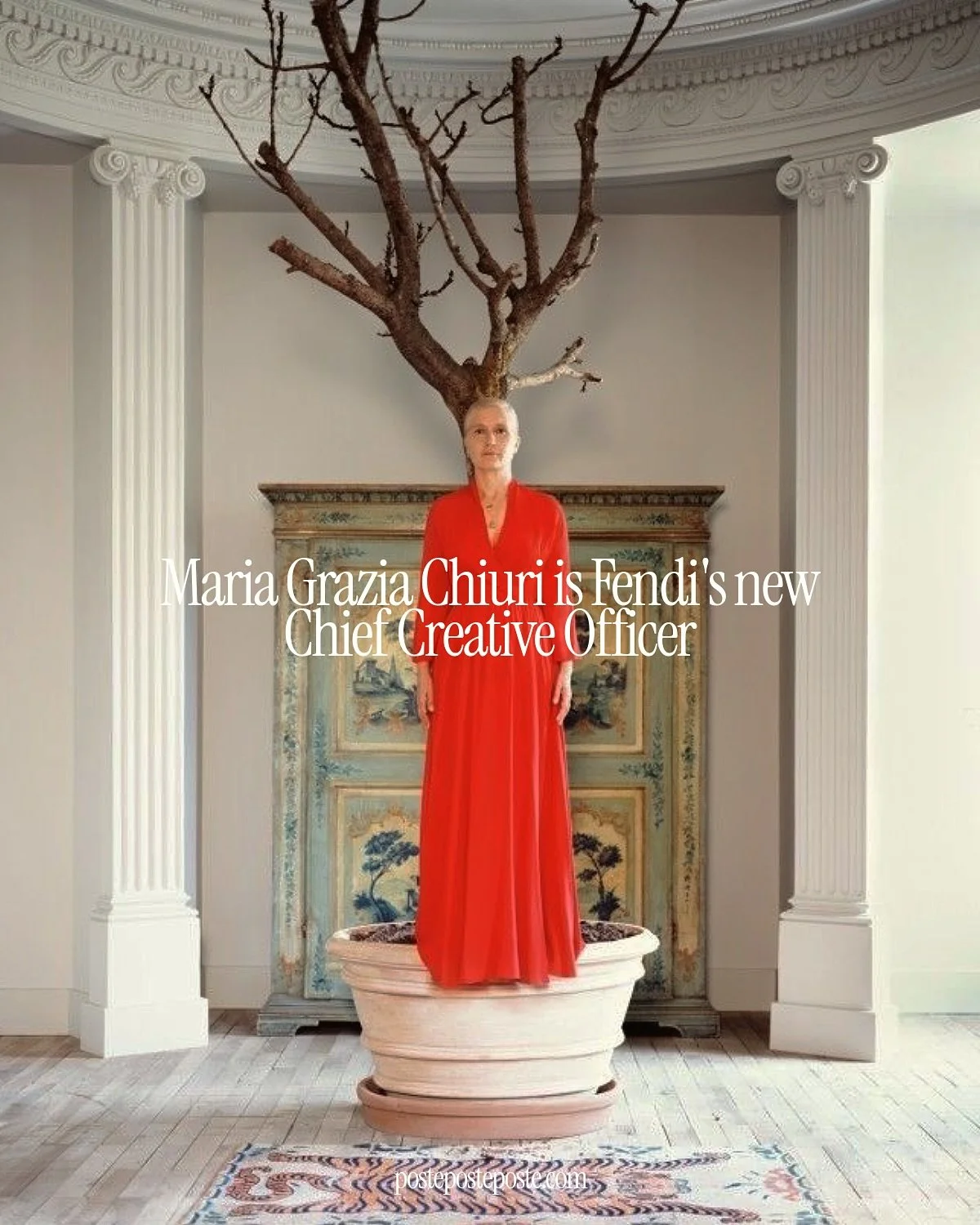 After years spearheading Dior’s feminist narratives and commercial resurgence, Maria Grazia Chiuri is back, baby! And this time, for a homecoming at Fendi. Returning to the Roman house in the newly minted role of Chief Creative Officer, Chiuri