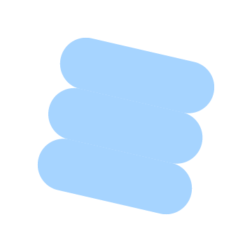 abstract light blue shape with rounded edges