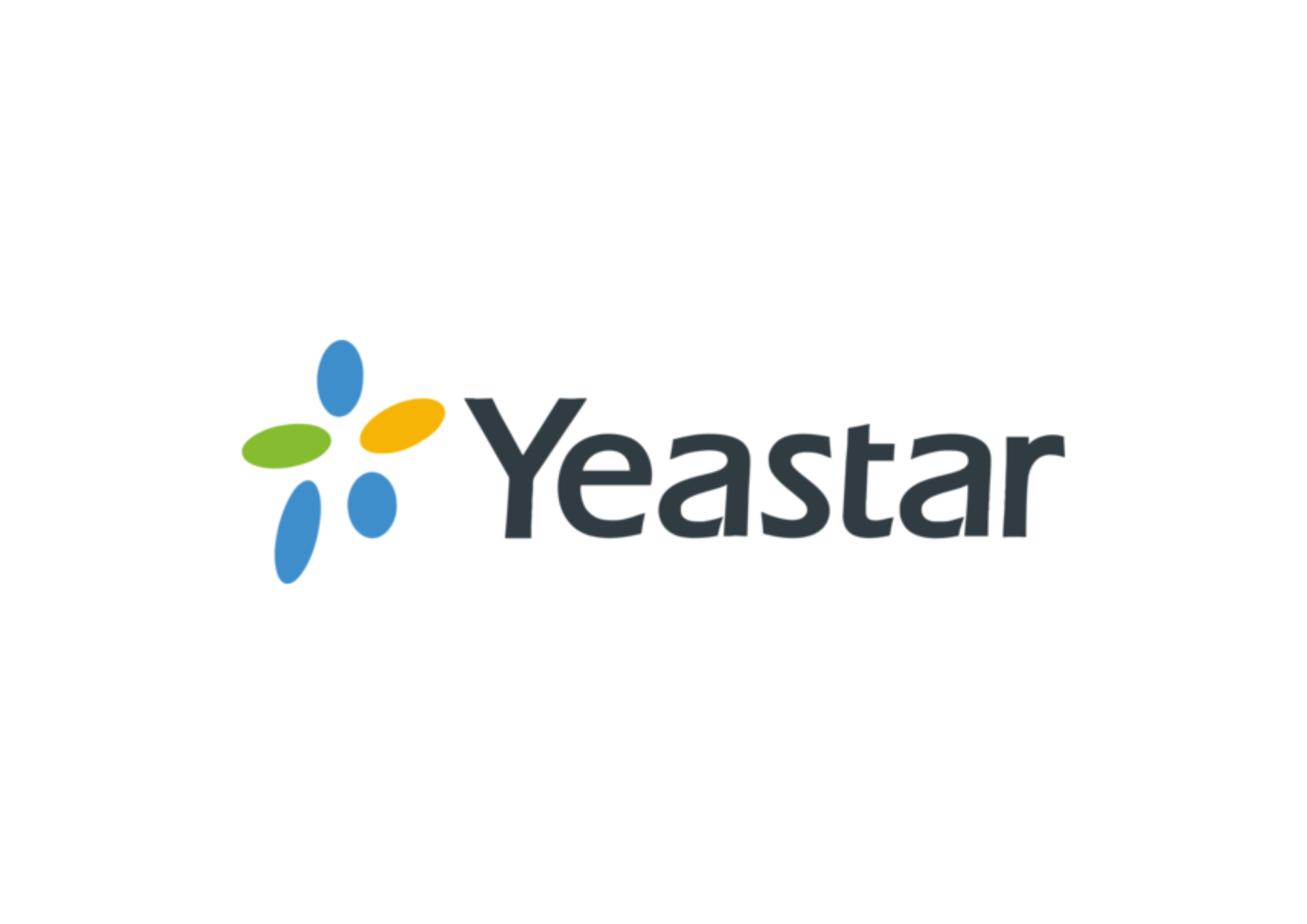 Yeastar logo with a stylized icon made of mixed green, blue, and yellow shapes next to the word 'Yeastar' in black text.