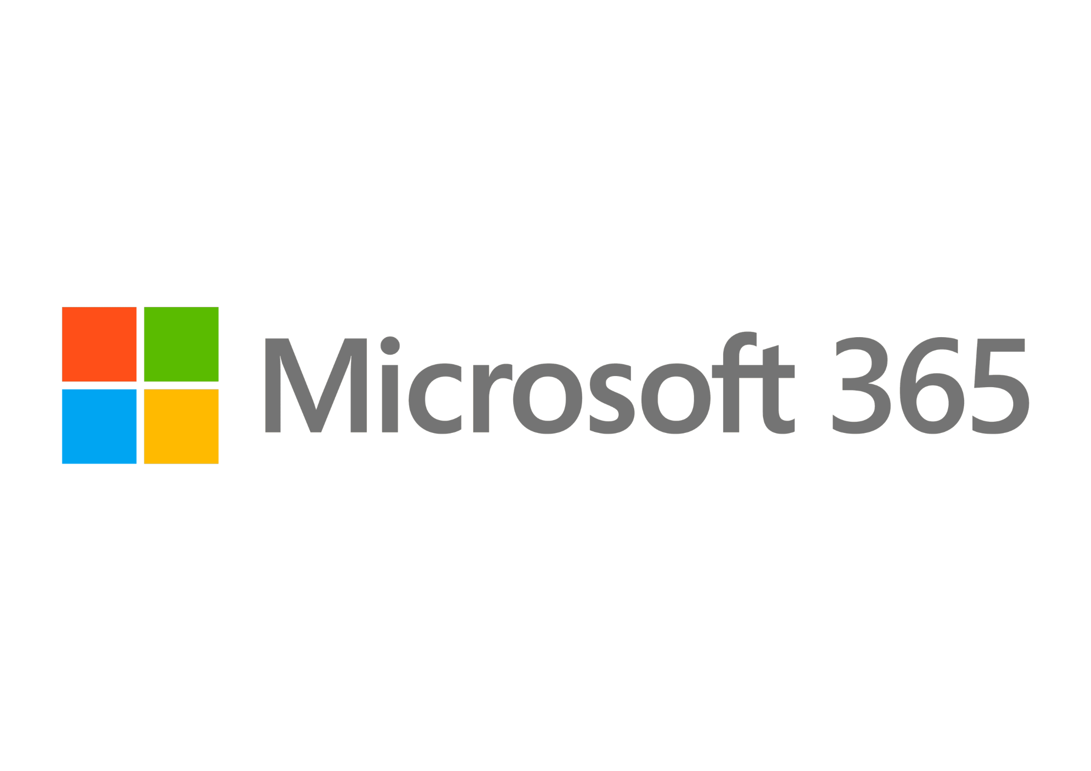 Microsoft 365 logo with four colored squares and the text 'Microsoft 365' next to it.