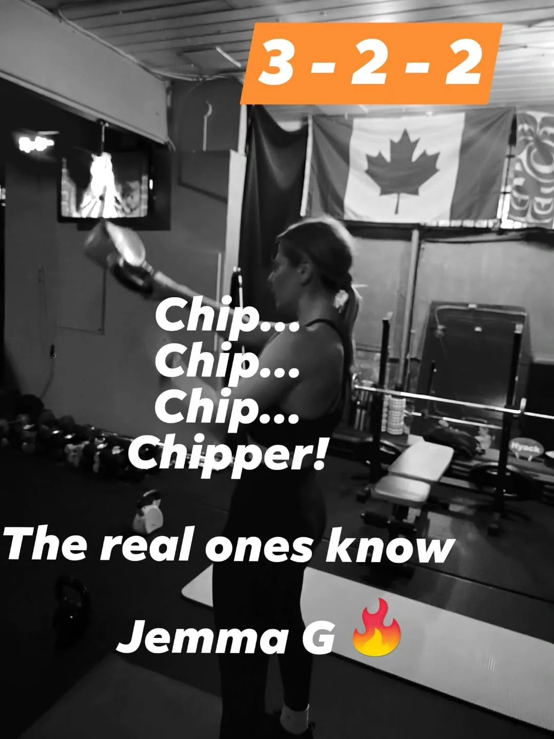 The Chipper OC is nasty business. 

Jemma with the 3 - 2 - 2 

Going for the Triple Crown Next! Let's go!

www.hyackstrengthconditioning.com 

#chipper #kettlebells #cardio #grindtime