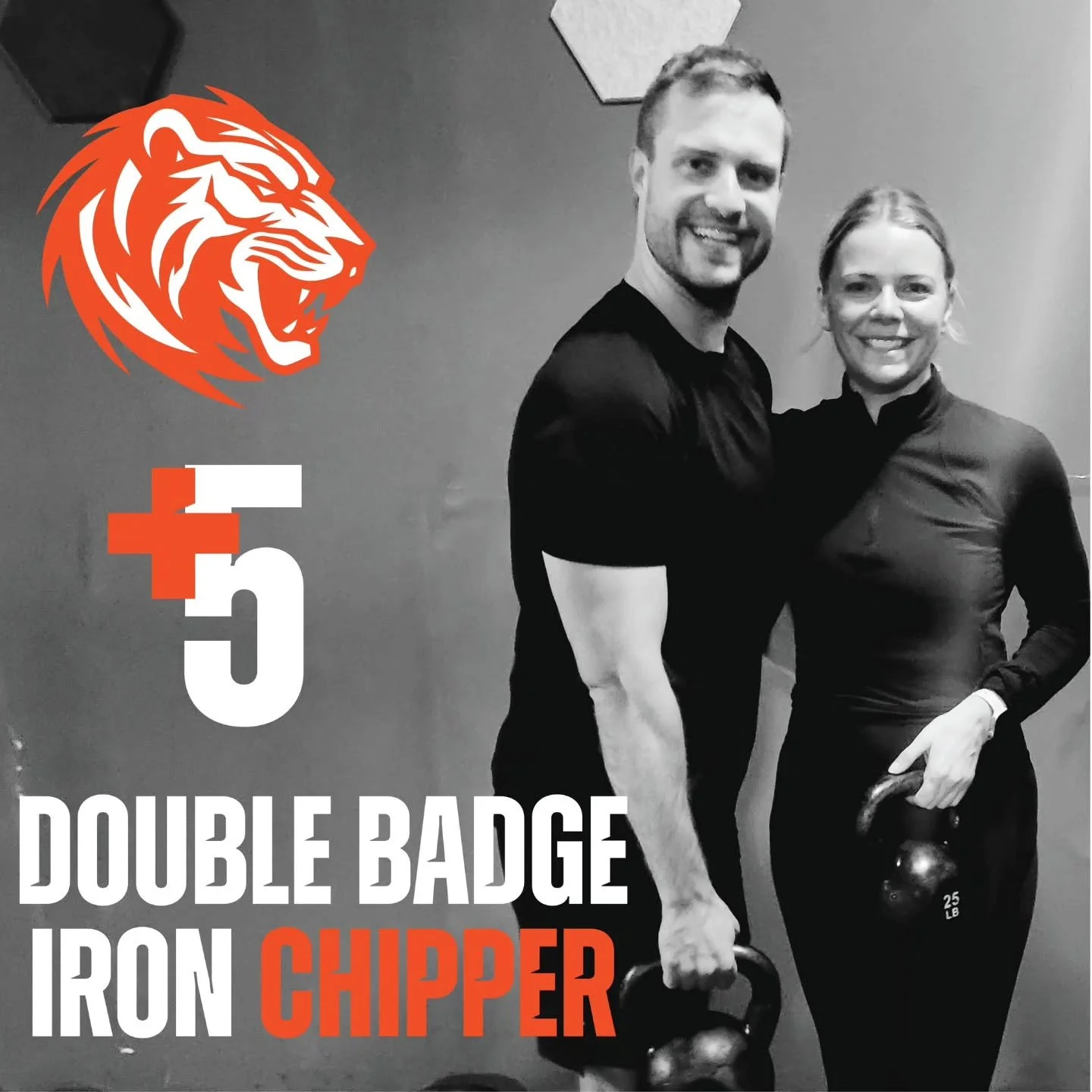 Jemma Galt &amp; Brennan Zerb 

Badge claimed!!

Brennan grabs himself the High Five badge and Jemma The Hybrid

Jemma gets herself a perfect Iron Chipper season. Claiming all badges in the 4 week run. Amazing job!!!

#badge #kettlebells #chipper #fi