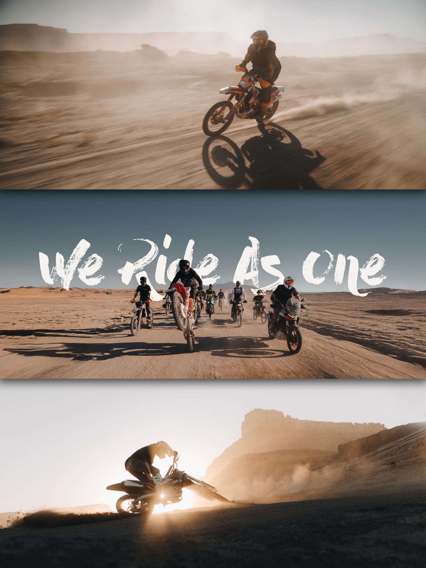 One of the best parts of @dusttodustadv&hellip; When we ride as one.

Fours years in, and there&rsquo;s are some traditions that can&rsquo;t be broken. One such is our caravan ride to Factory Butte. It&rsquo;s a barrage of dust, steel, and rebel yell