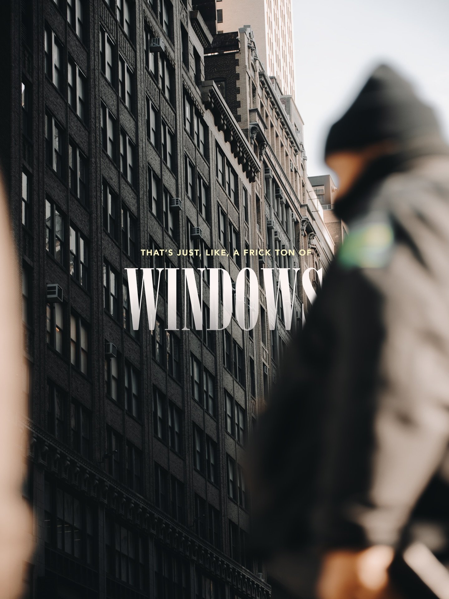 My favorite thing I overheard someone say while wandering around New York&hellip; because, truth.