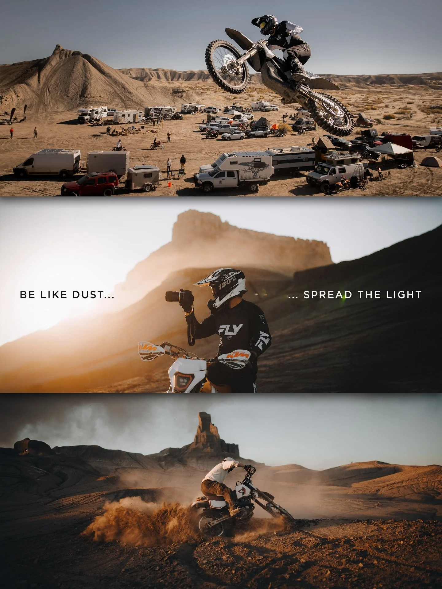 Some of the most stunning sunsets happen in the desert. When the dust is kicked or blown up, it has a way of spreading around the light. It may coat everything, burrow its way into all of the crevices, but that&rsquo;s just its way of spreading its g