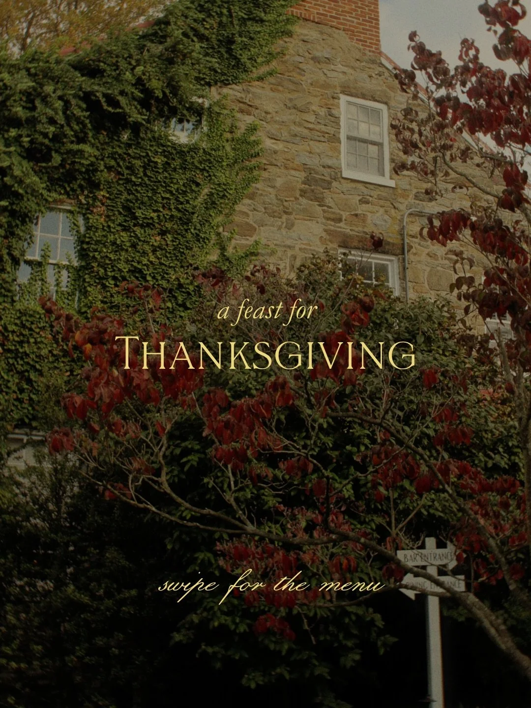 A Thanksgiving feast so delicious you&rsquo;ll long to step out of your kitchen and into our dining room.

Gather around the table this Thanksgiving at The Milton Inn. Join us for an elegant three-course prix fixe dinner with &agrave; la carte option